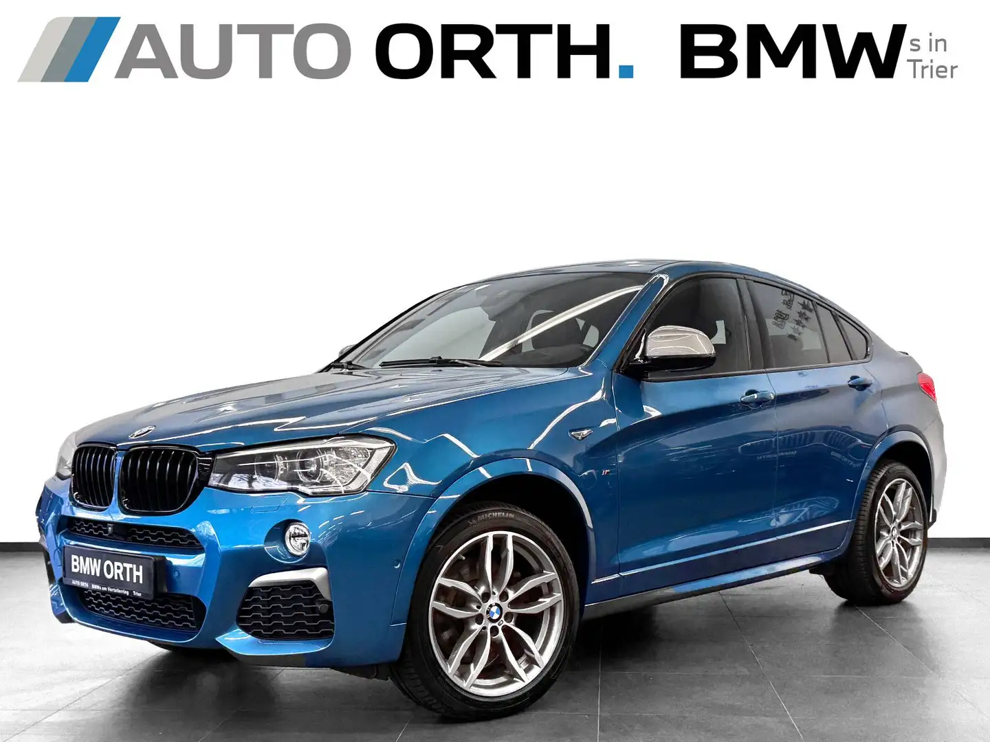 BMW X4 M i LEDER NAVI-P HUD ST-HZG EL-SITZ 360° h/k Blau - 1