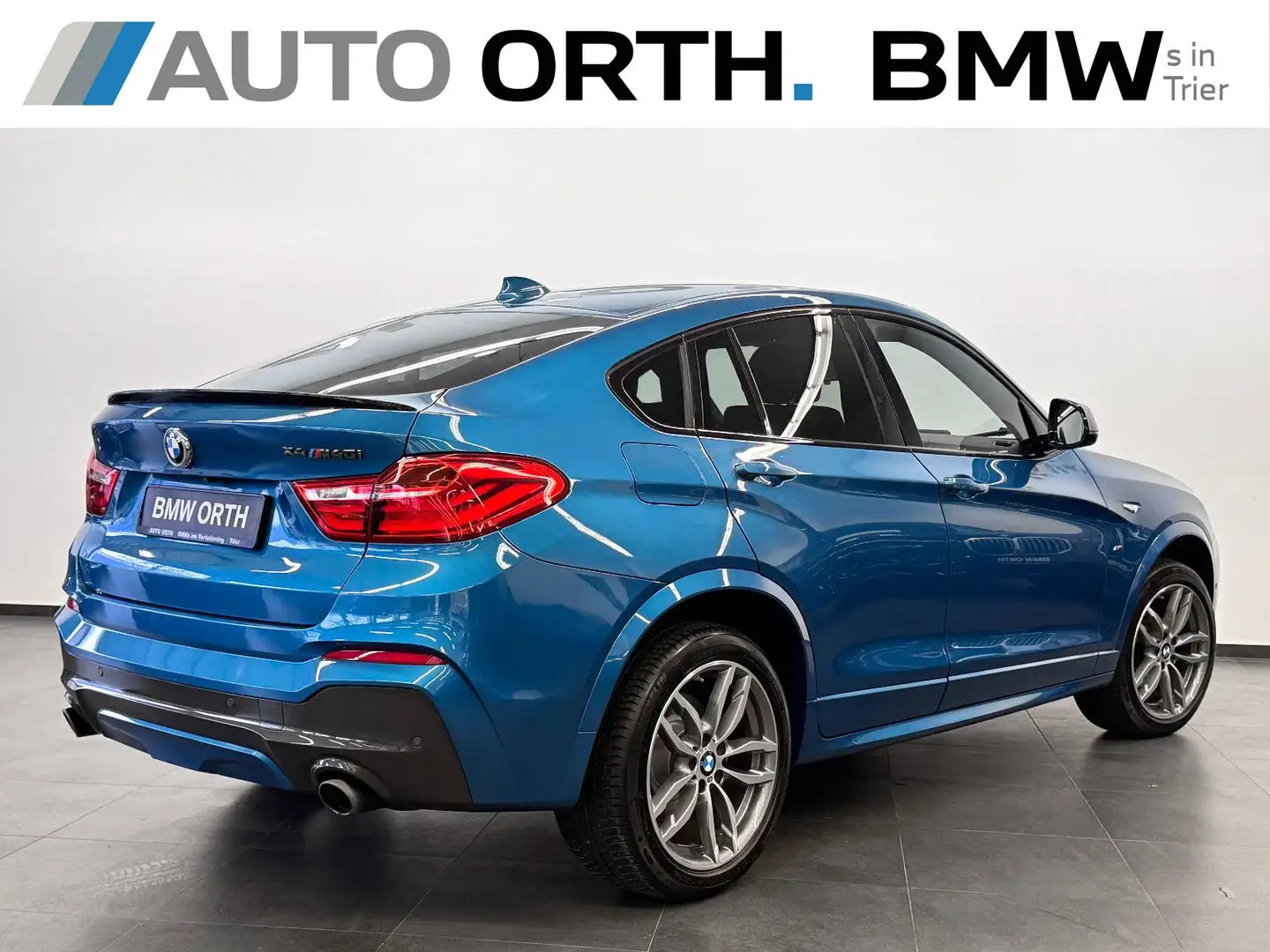 BMW X4 M i LEDER NAVI-P HUD ST-HZG EL-SITZ 360° h/k Blau - 2