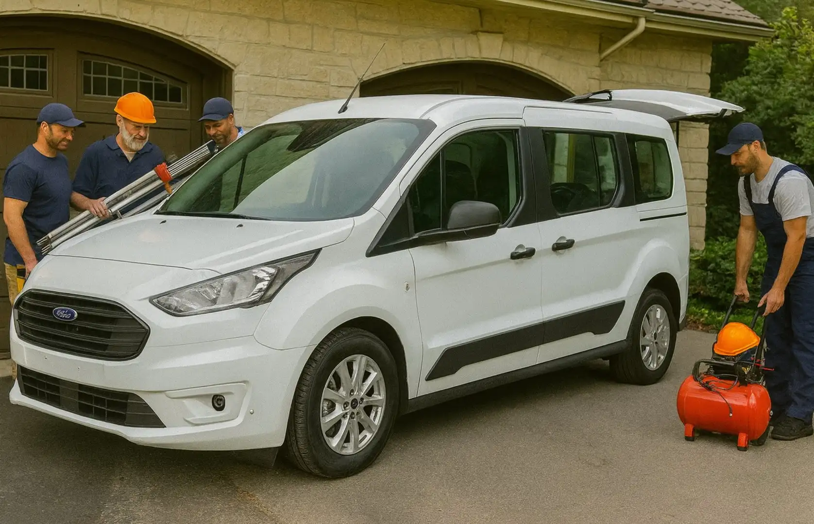 Ford Transit Connect 230 1.5 tdci 100cv Autocarro N1 5 Posti + iva Blanc - 1