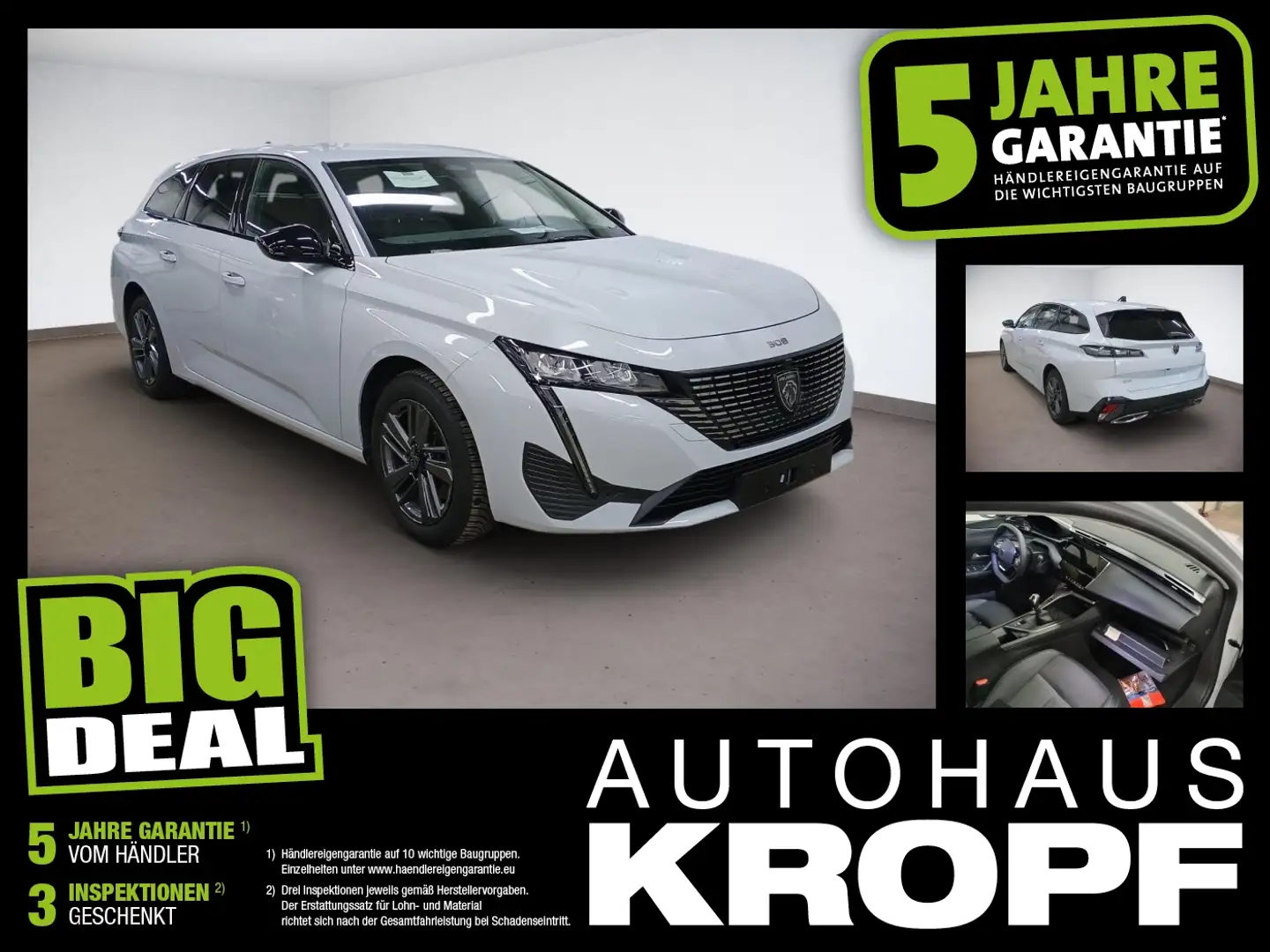 Peugeot 308 1.2 PureTech ACC+LED+Navi+SHZ+Winterp.+360 Wit - 1