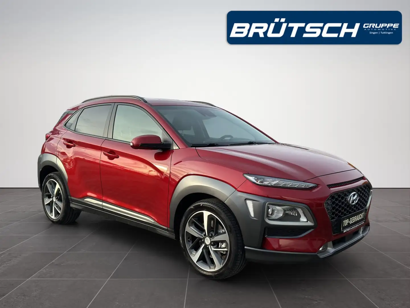 Hyundai KONA 1.6 T-GDI Premium 4WD AUTOMATIK / LEDER / HEAD-UP Rot - 2