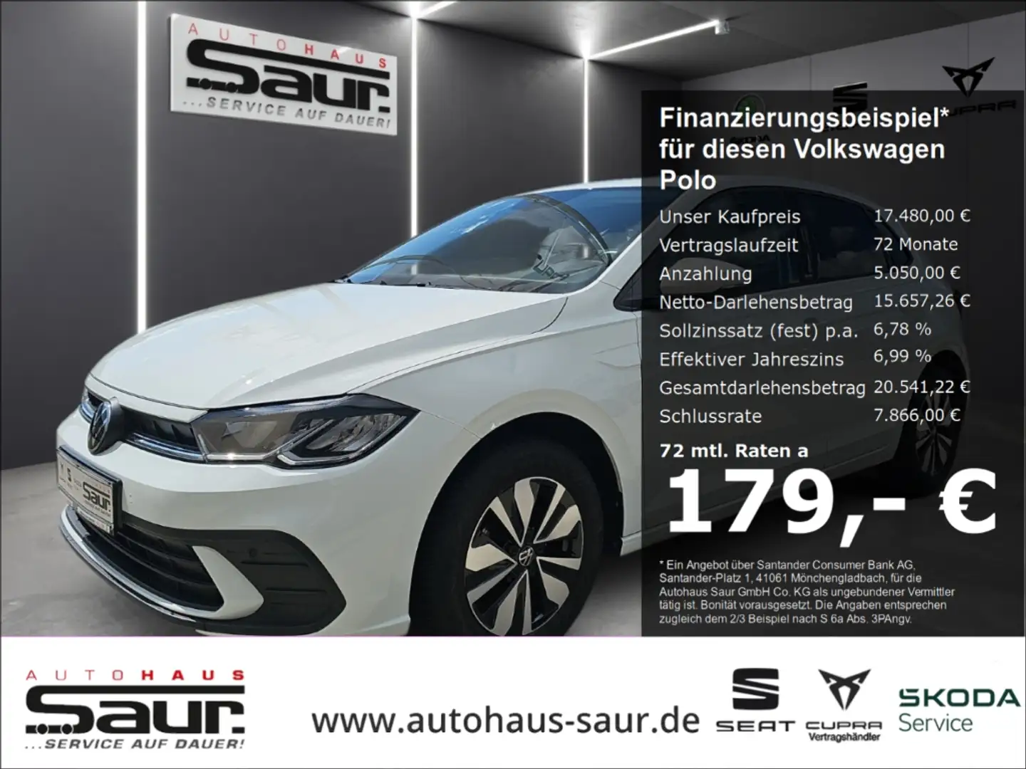 Volkswagen Polo Move 1.0 TSI OPF NAVI SHZ APP CONNECT LED PDC LANE Blanc - 1