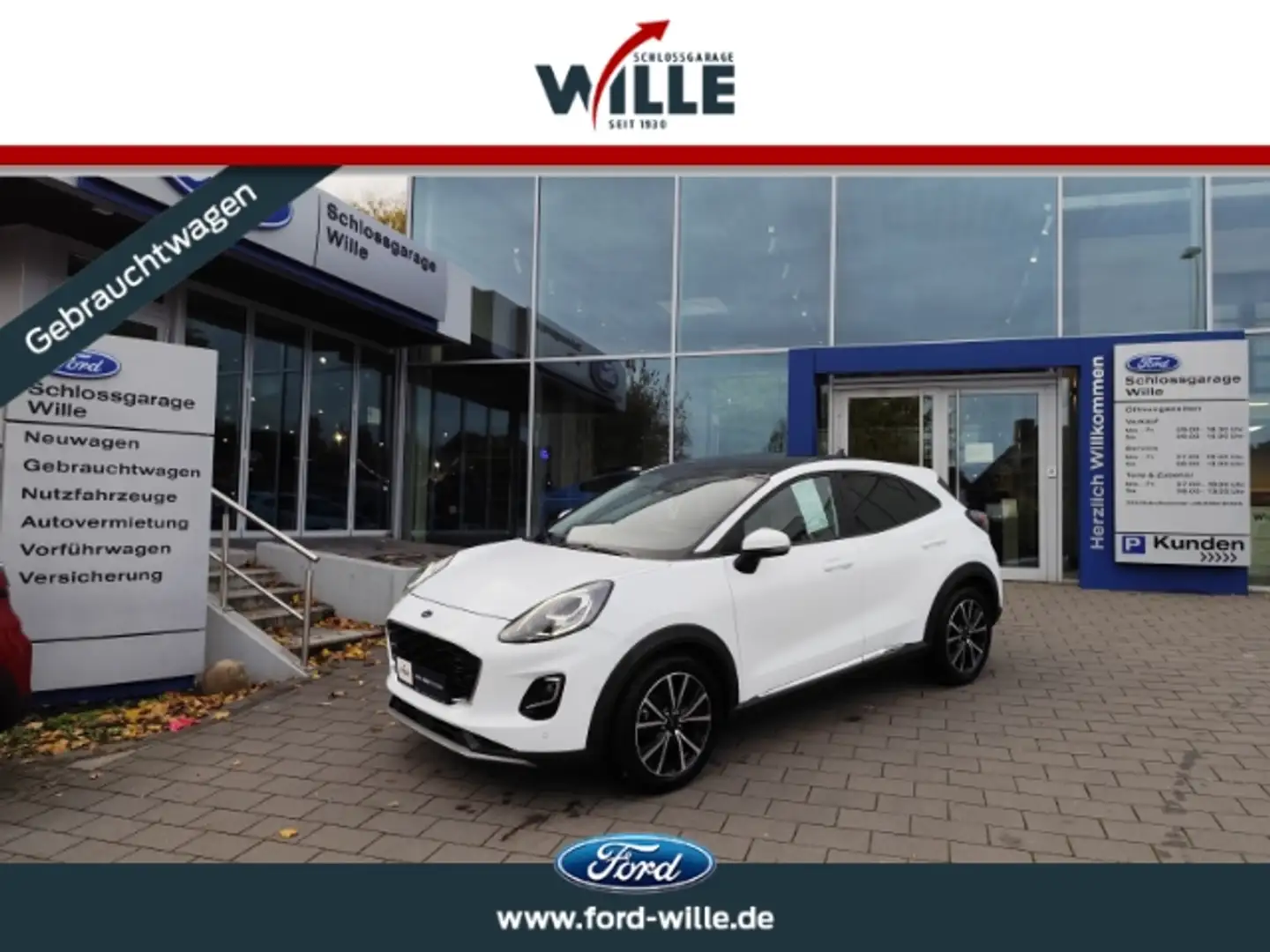 Ford Puma Titanium Panoramadach/Kamera/Winter-Komfort-Paket Weiß - 1