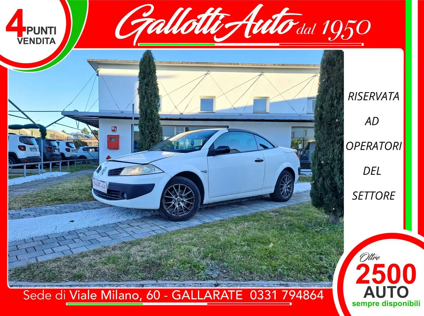 Renault Megane C-C 2.0 16V dCi Luxe Blanco - 1