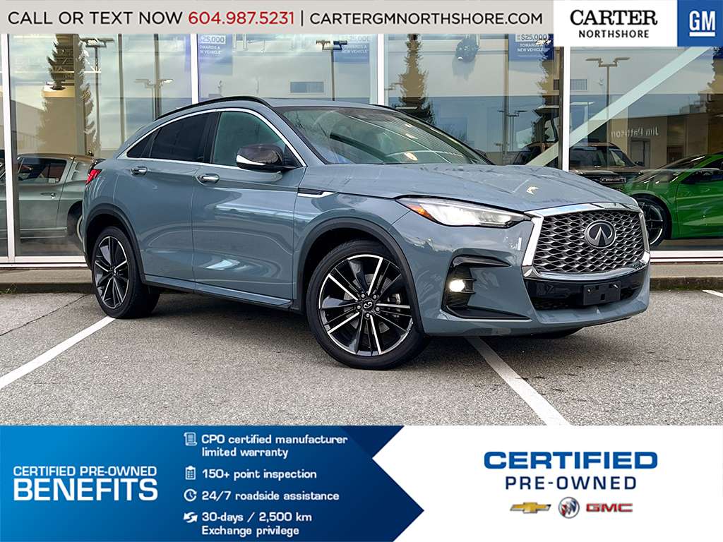 Silver 2023 INFINITI QX55 SUV / Crossover All-Wheel Drive Automatic