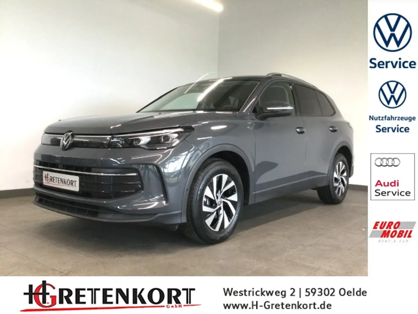 Volkswagen Tiguan 1.5 eTSI DSG AHK Matrix Kamera 360 el. Heckklappe Gris - 1