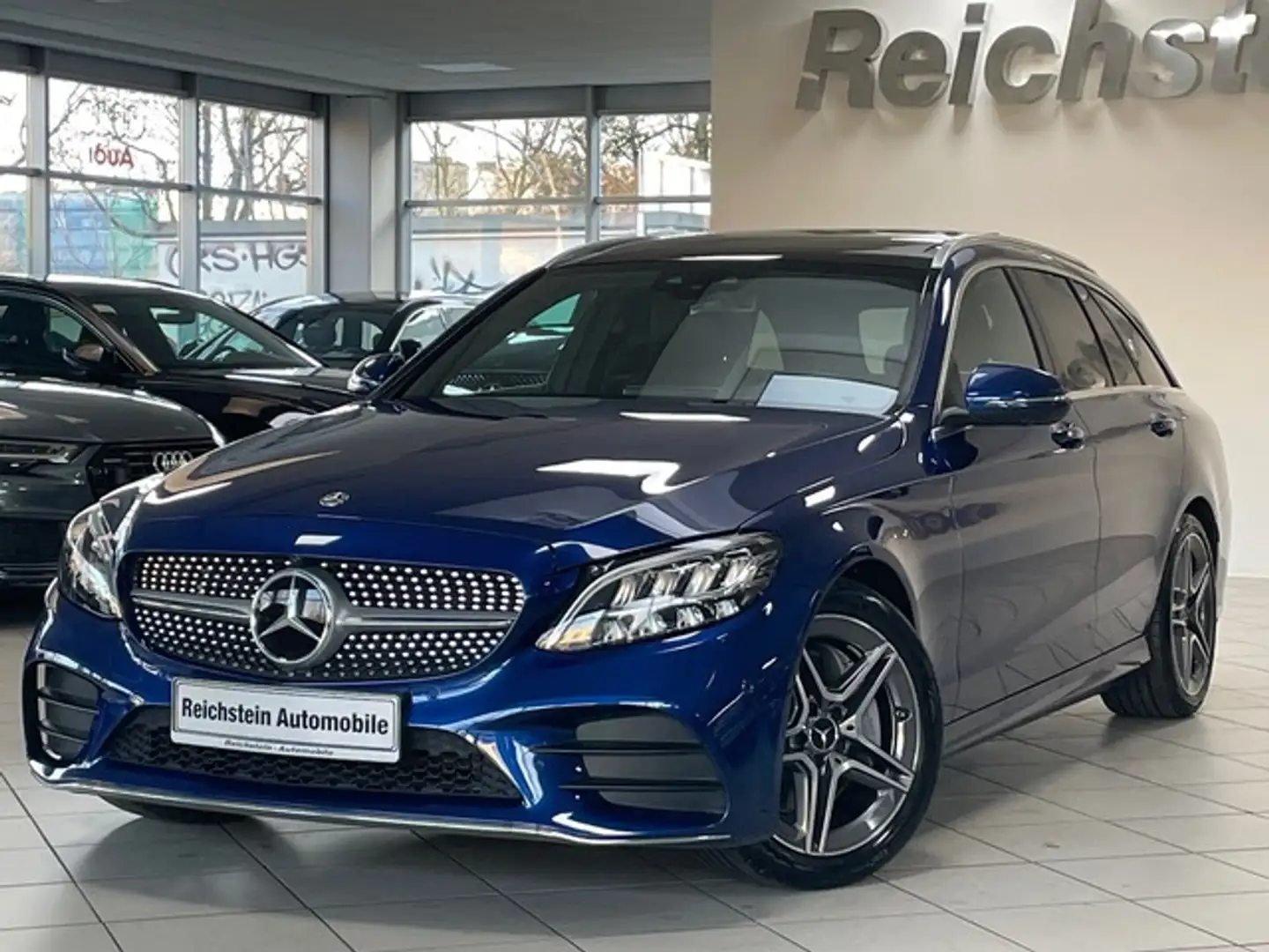 Mercedes-Benz C 300 T AMG PANO DISTR 360° TOTW SPUR Bleu - 1
