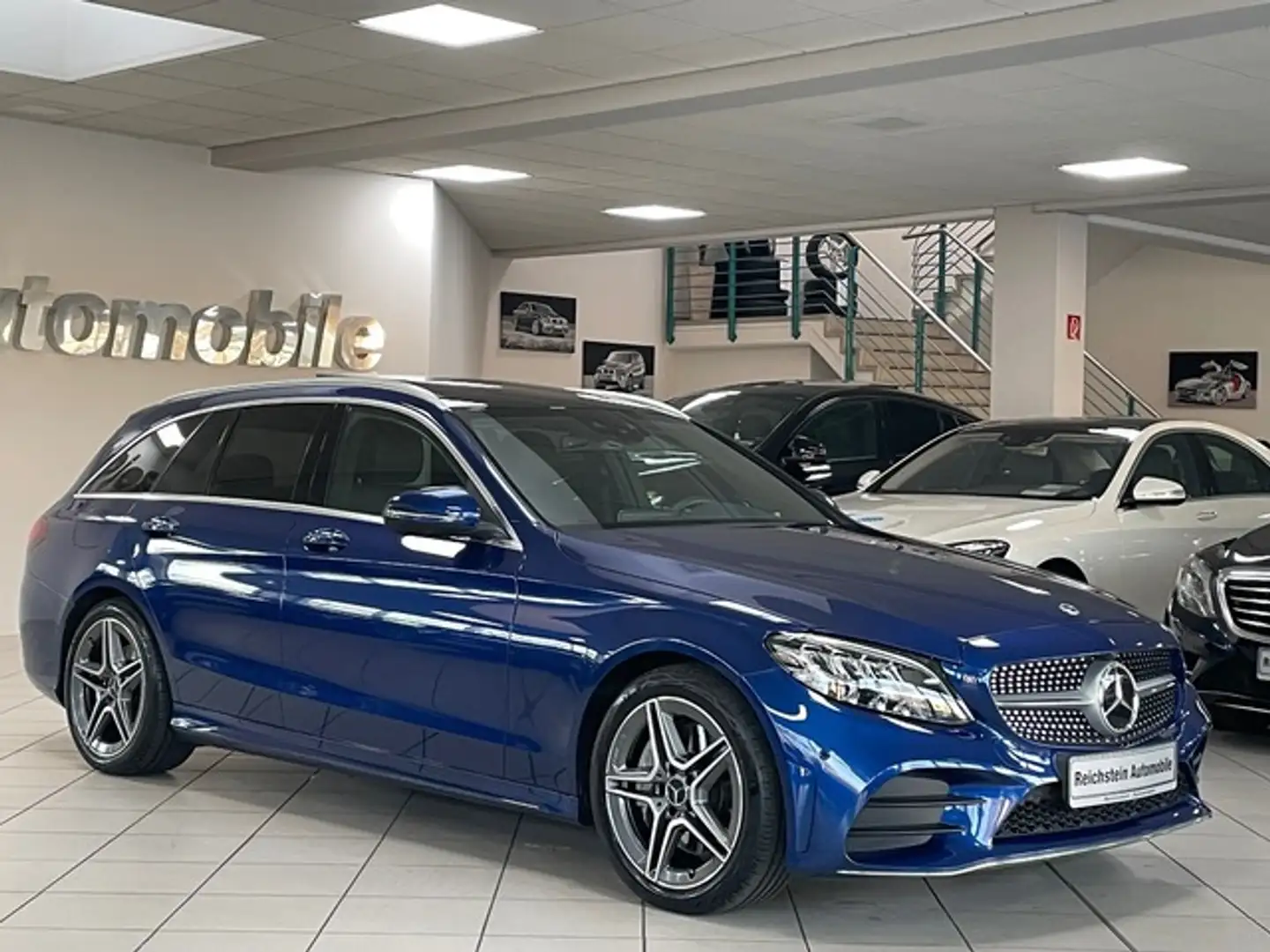 Mercedes-Benz C 300 T AMG PANO DISTR 360° TOTW SPUR Bleu - 2