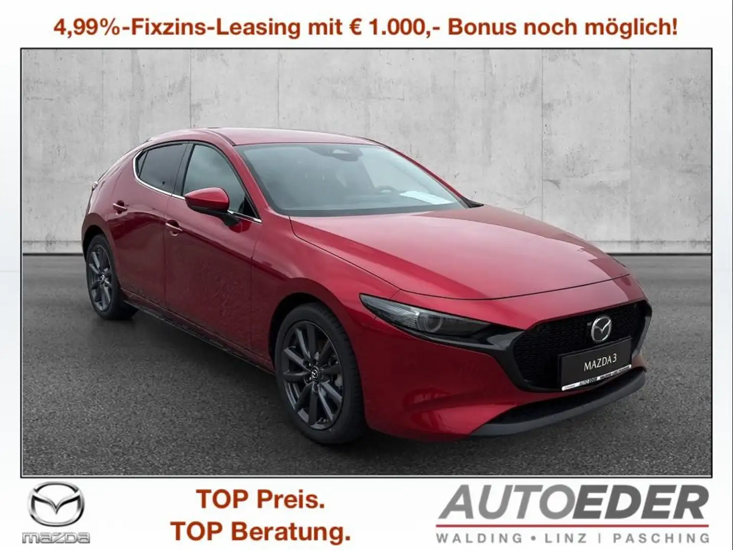 Mazda 3 Mazda3 e-Skyactiv-G140 Takumi Aut. Rot - 1