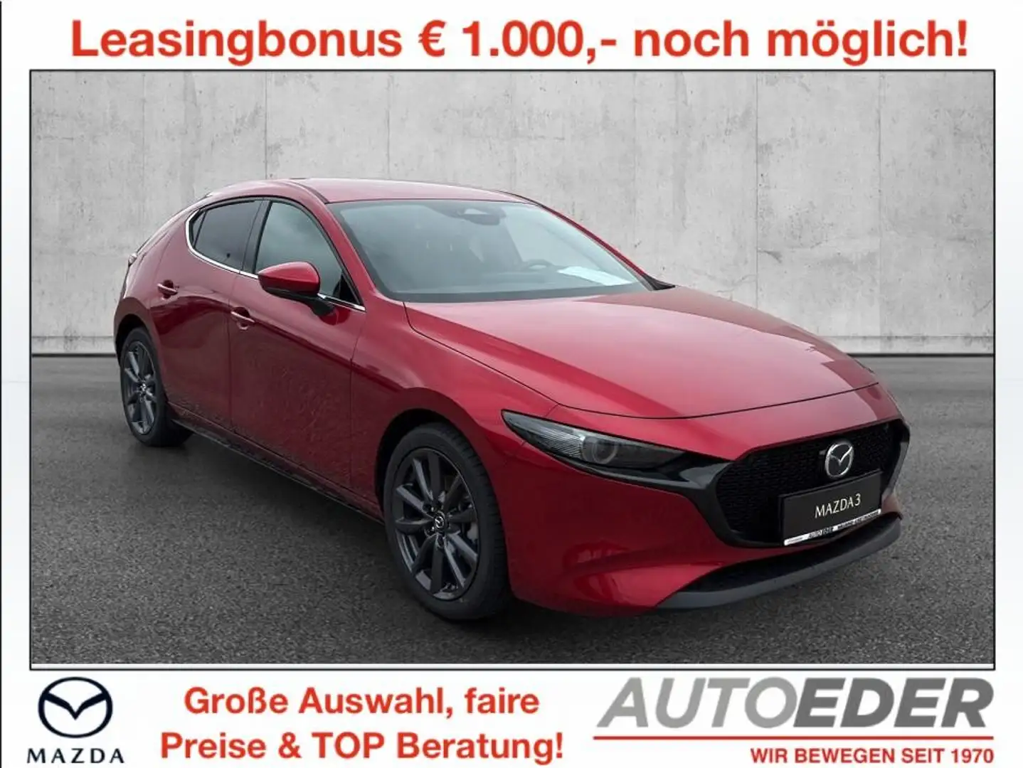 Mazda 3 Mazda3 e-Skyactiv-G140 Takumi Aut. Rot - 1