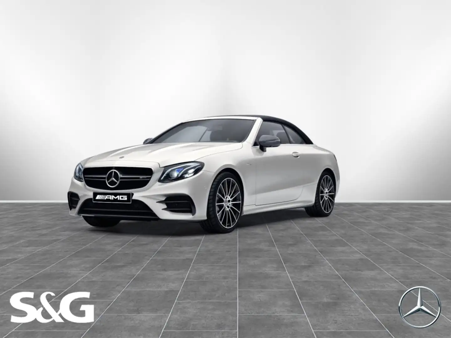 Mercedes-Benz E 53 AMG 4M+ Cabrio COMAND+360°+AIRSCARF+Distro Blanc - 1