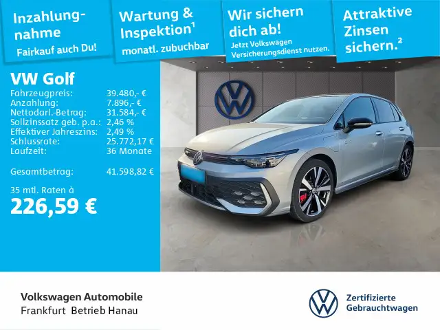 Volkswagen Golf GTE VIII GTE 1.5 TSI DSG eHybrid BLACKSTYLE PAN