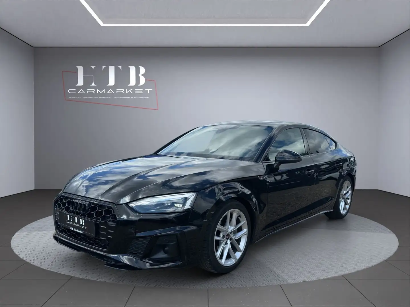 Audi A5 Spb 40 TFSI S line/ViCo/ACC/LED/AHK/CAM Zwart - 1
