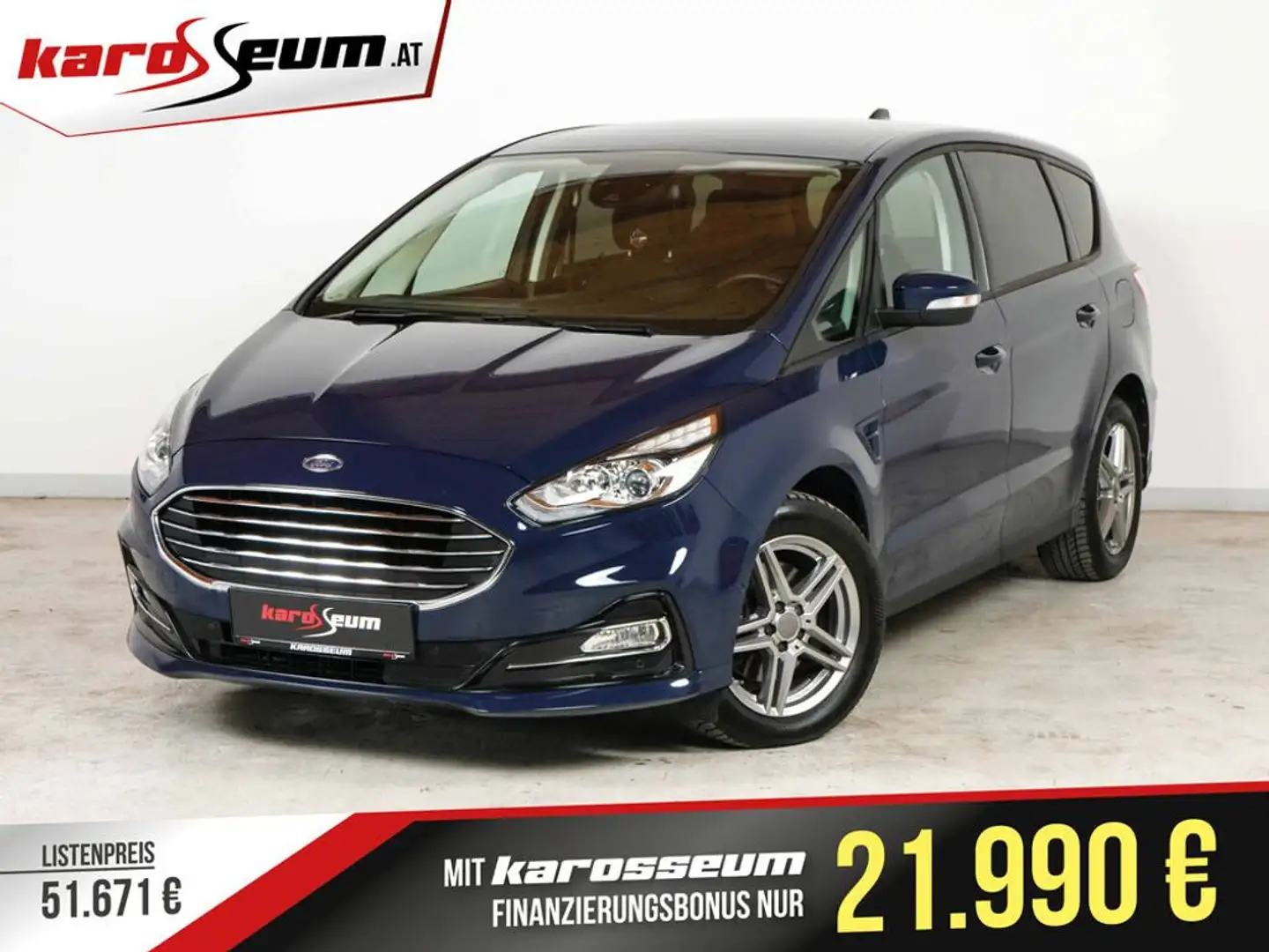 Ford S-Max Trend Autom. *AHK*PDC*TEMPO*RFK*SHZ*NAVI* Bleu - 1