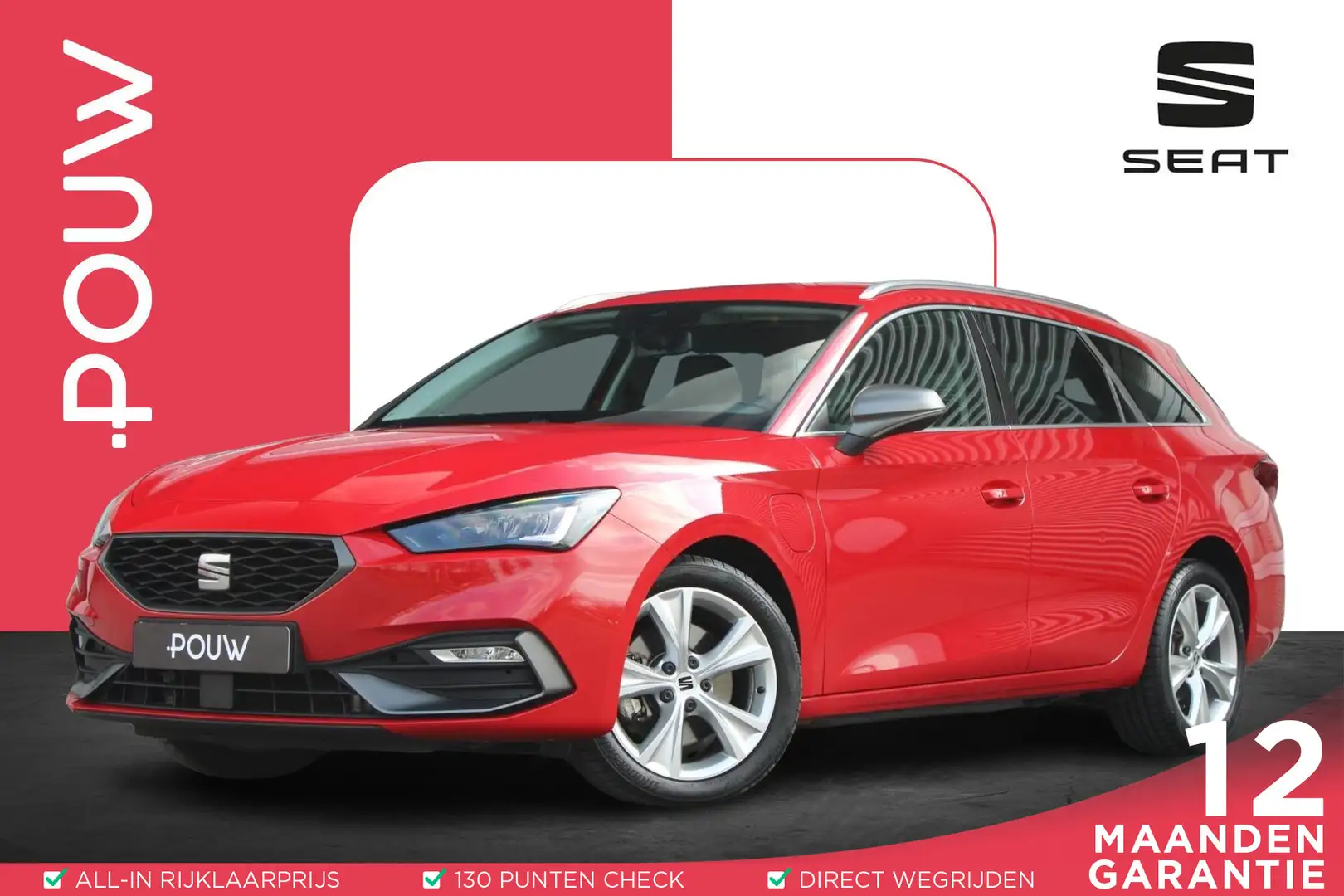 SEAT Leon e-Hybrid Sportstourer 1.4 TSI 204pk eHybrid PHEV FR | Navig Rouge - 1