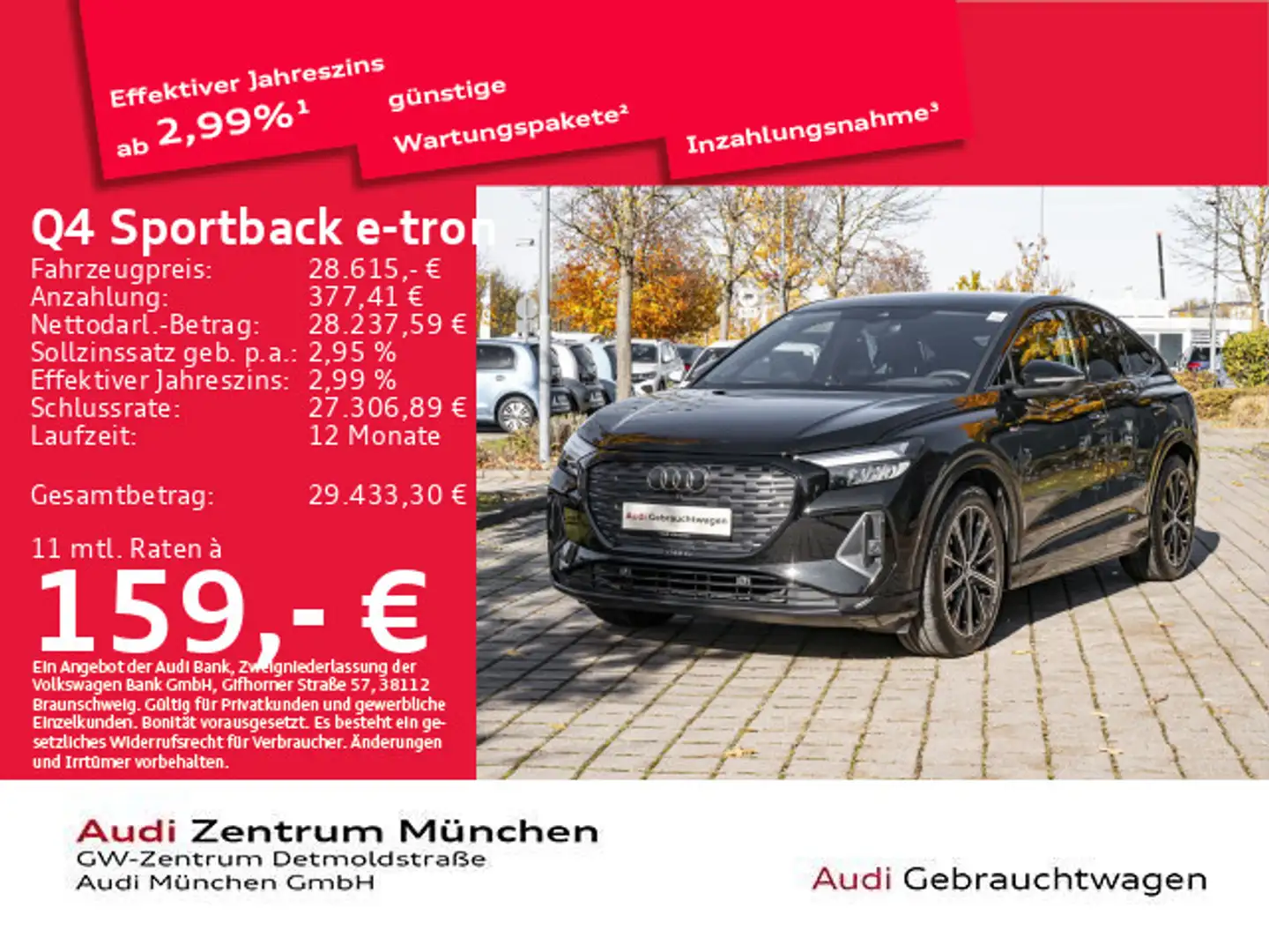 Audi Q4 e-tron 35 S line NaviPro/Wärmep./20 Schwarz - 1