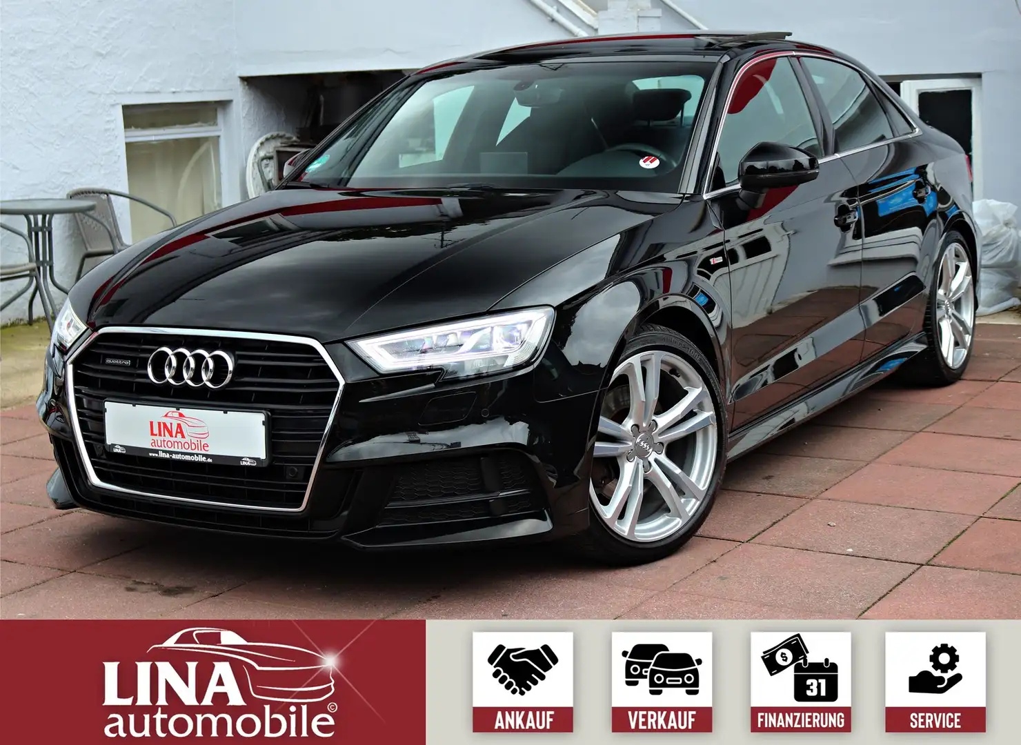 Audi A3 2.0 TDI Quat S-Line RS VIRTUAL*PANO*B&O*184Ps Noir - 1