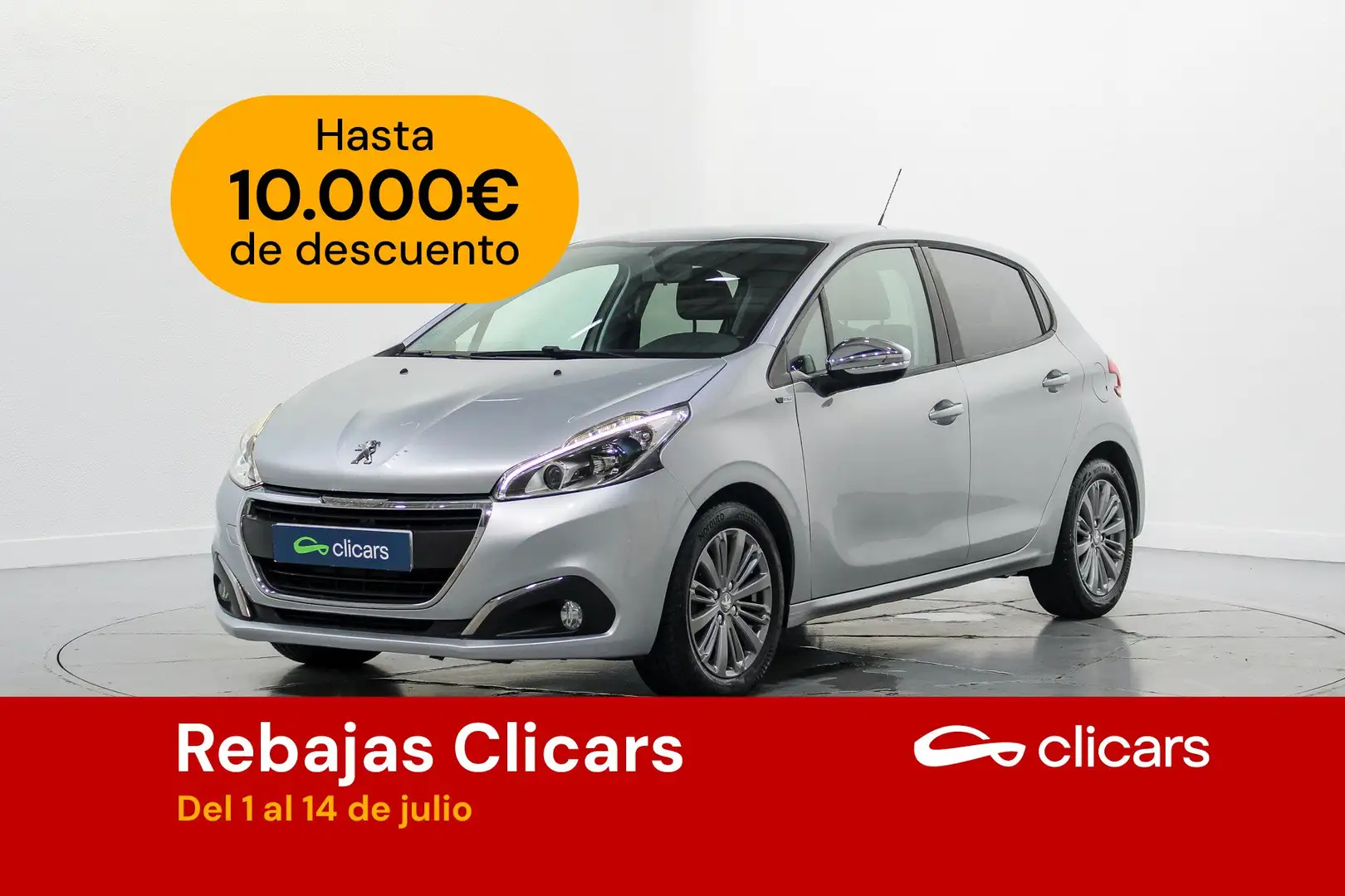 Peugeot 208 1.6BlueHDi Style 75 Argent - 1