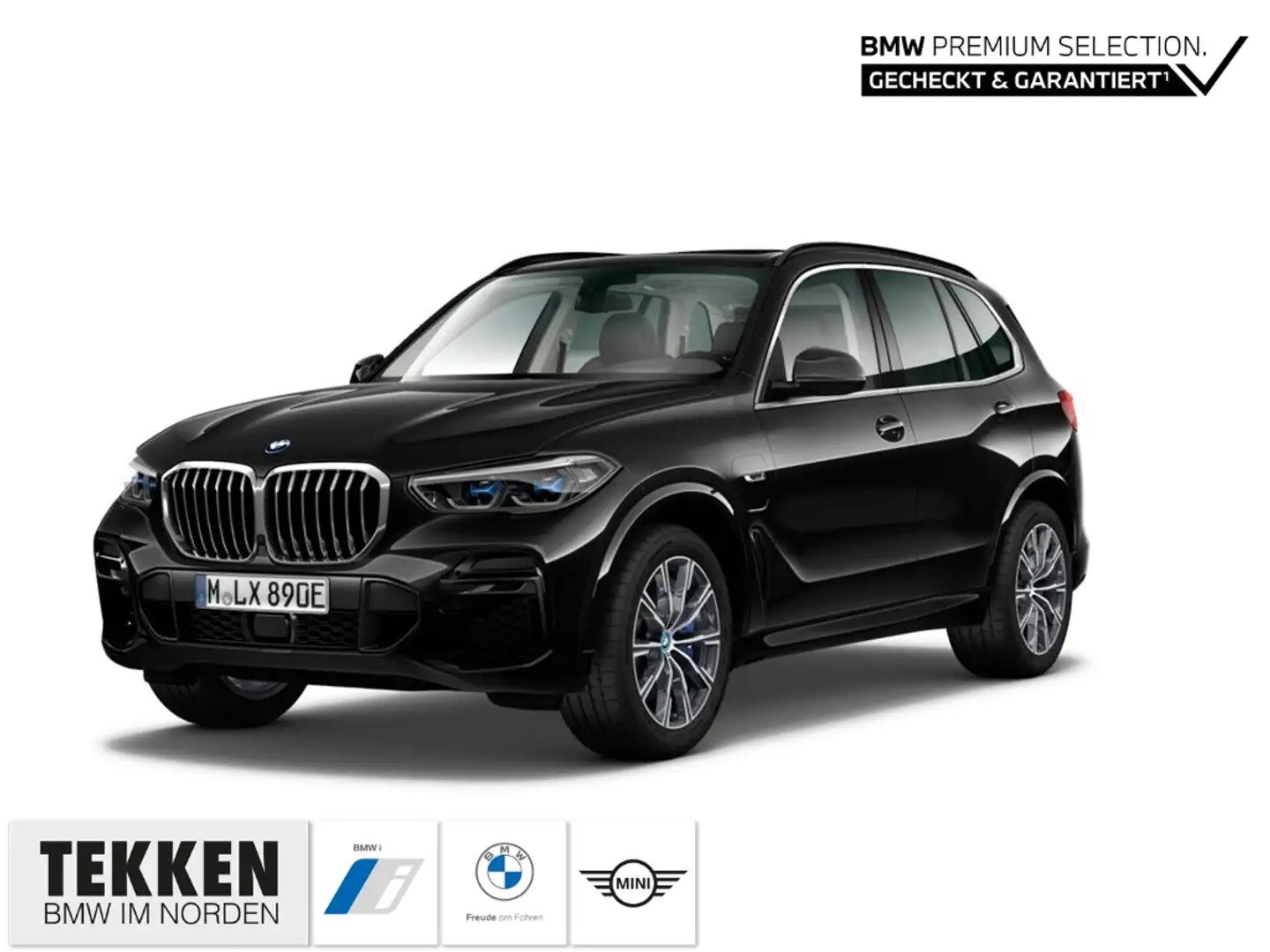 BMW X5 xDrive45e M AHK/ACC/HUD/Panorama/360Grad/Luftfeder Schwarz - 1