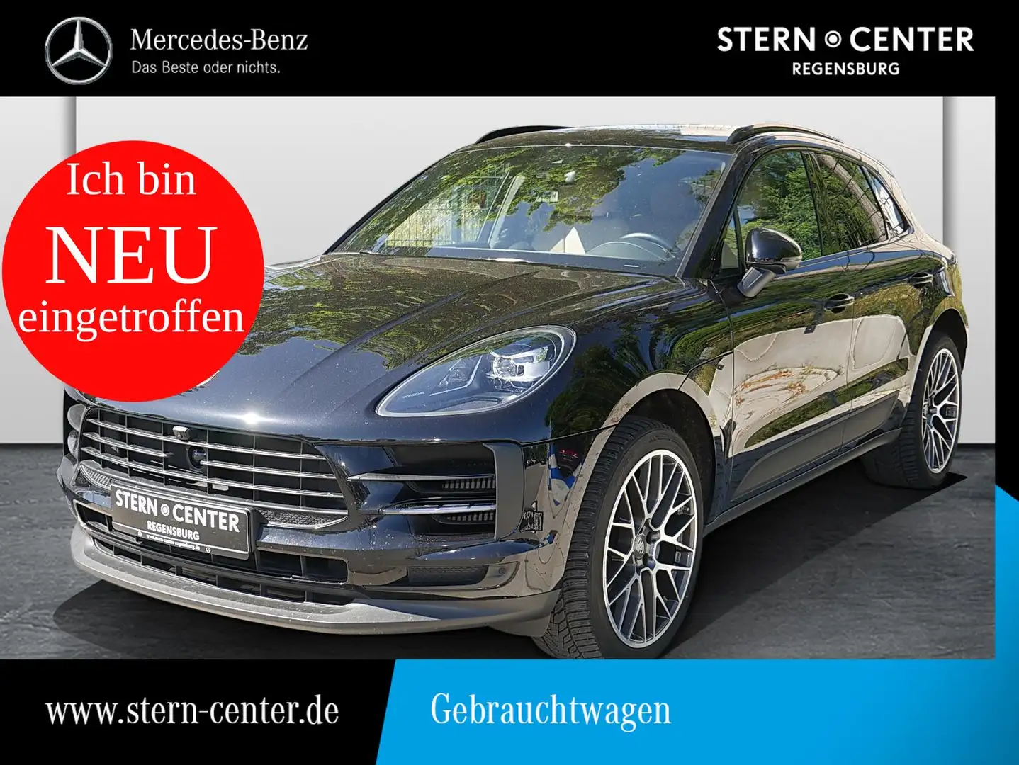 Porsche Macan S PDLS+SPORTCHRONO+STANDH.+ABSTANDSTEMPOM. Schwarz - 1