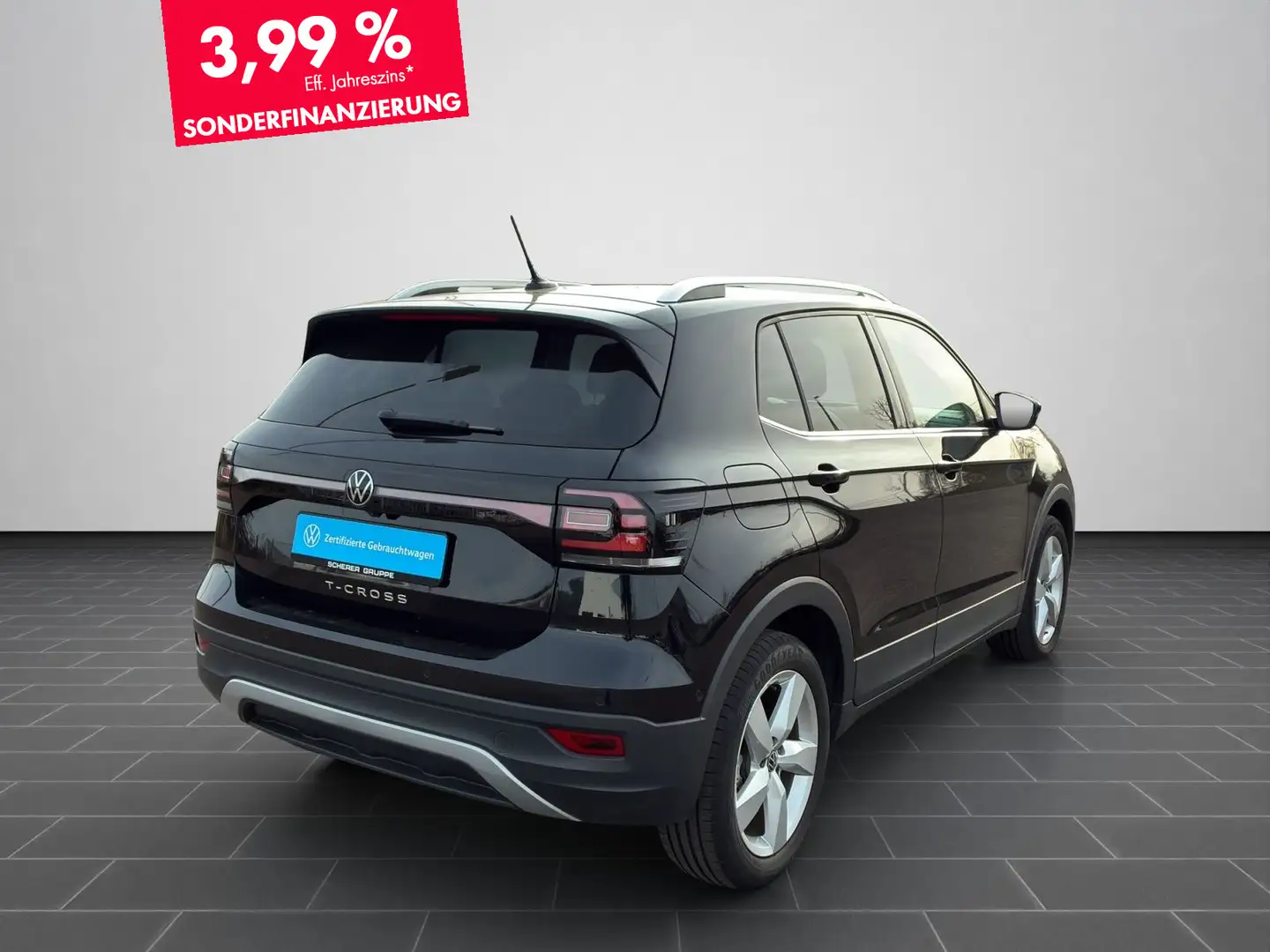 Volkswagen T-Cross STYLE 1.5 TSI DSG NAVI LED IQ.DRIVE REAR Schwarz - 2
