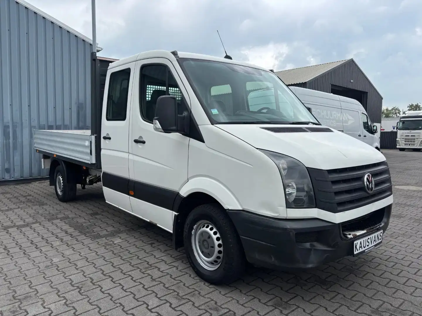 Volkswagen Crafter 2.0 TDI 136 PK 7 Zits Open Laadbak Airco Trekhaak Wit - 2