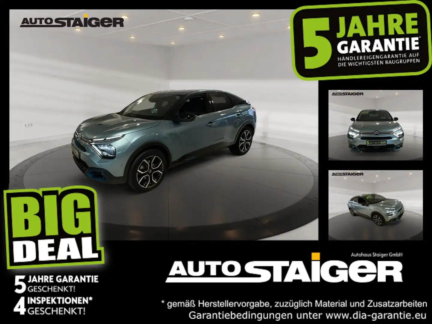 Citroen C4 ë Shine 11kw Lader Navi, LED, Sitzheizung,... Blau - 1