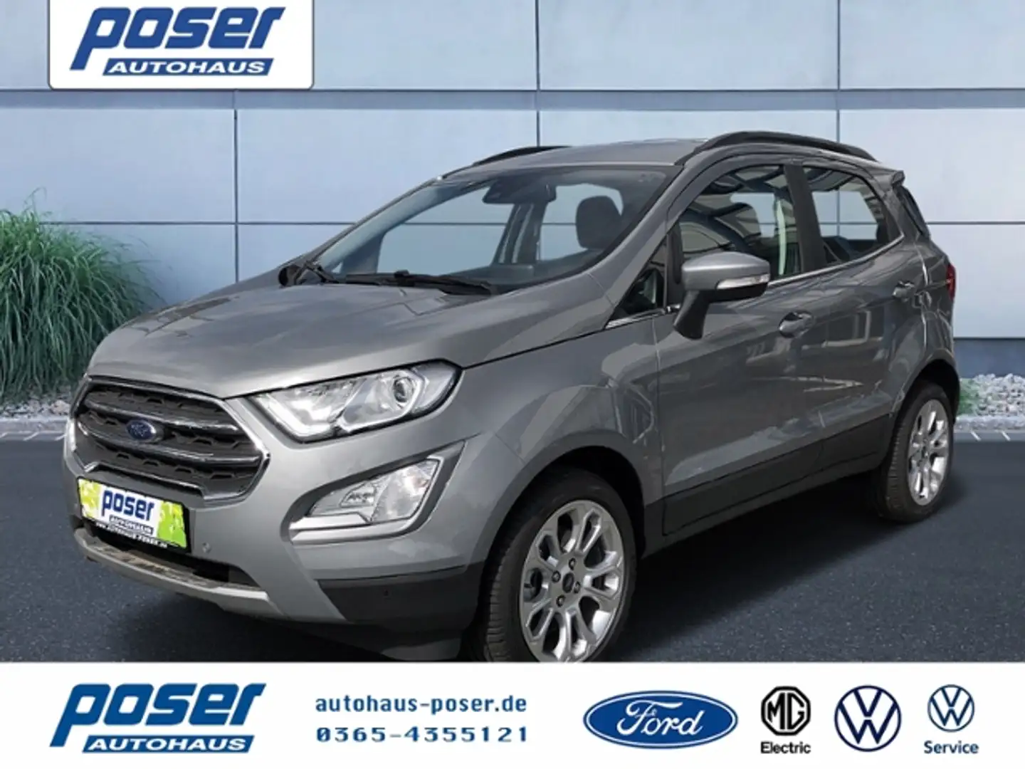 Ford EcoSport Titanium 1.0 EcoBoost NAVI LED RFK Silber - 1