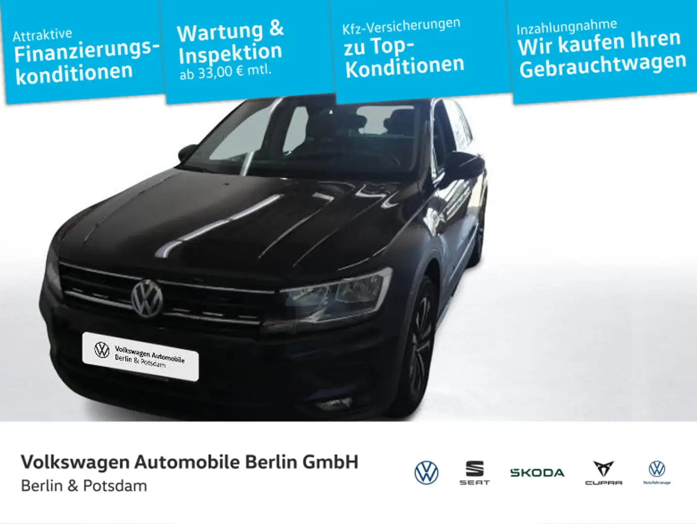Volkswagen Tiguan 1.5 TSI DSG Comfort Navi PDC SHZ Telef Schwarz - 1