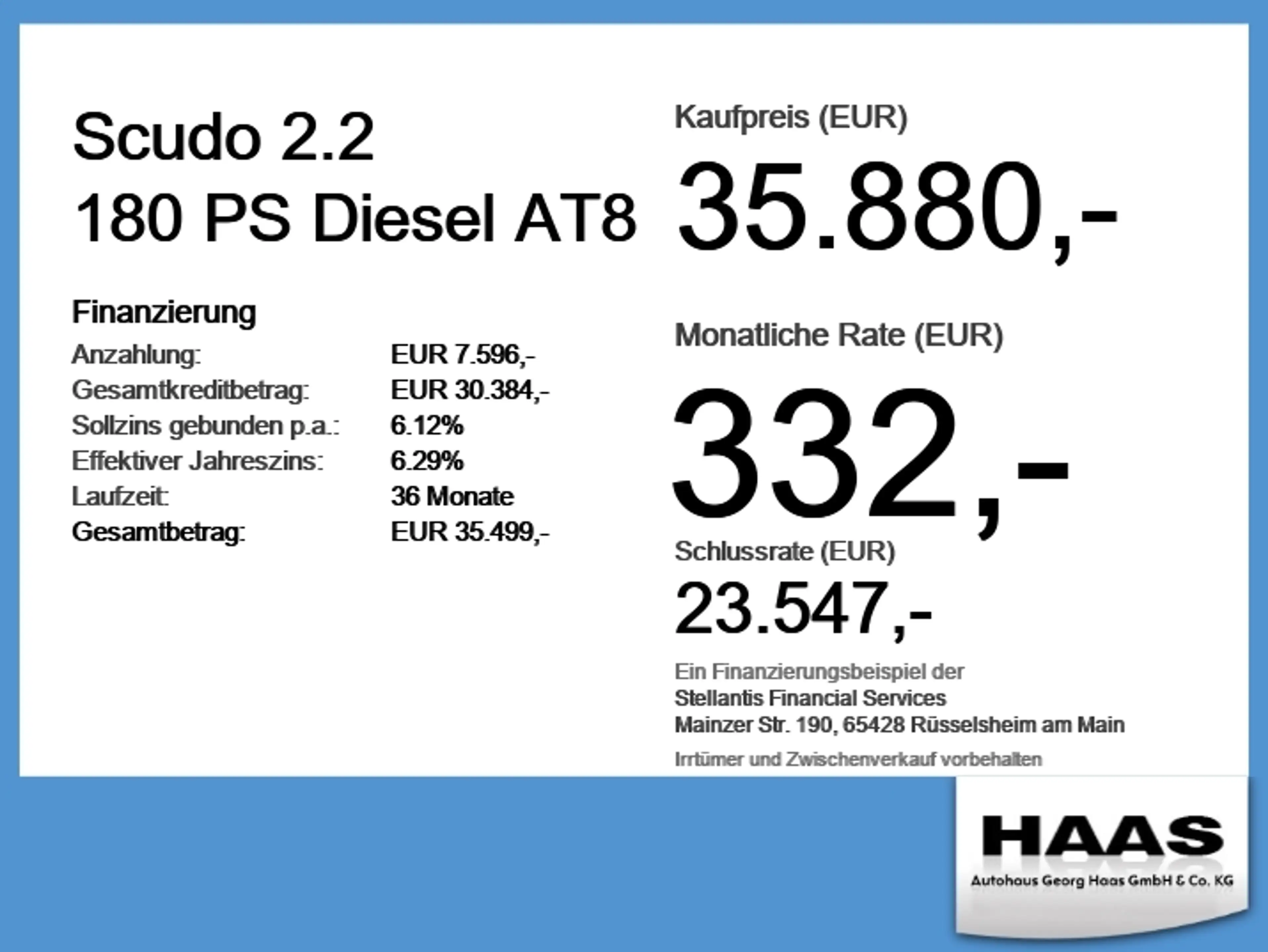 Fiat Scudo 2.2 180 PS Diesel AT8 Sofort verfügbar — photo 6