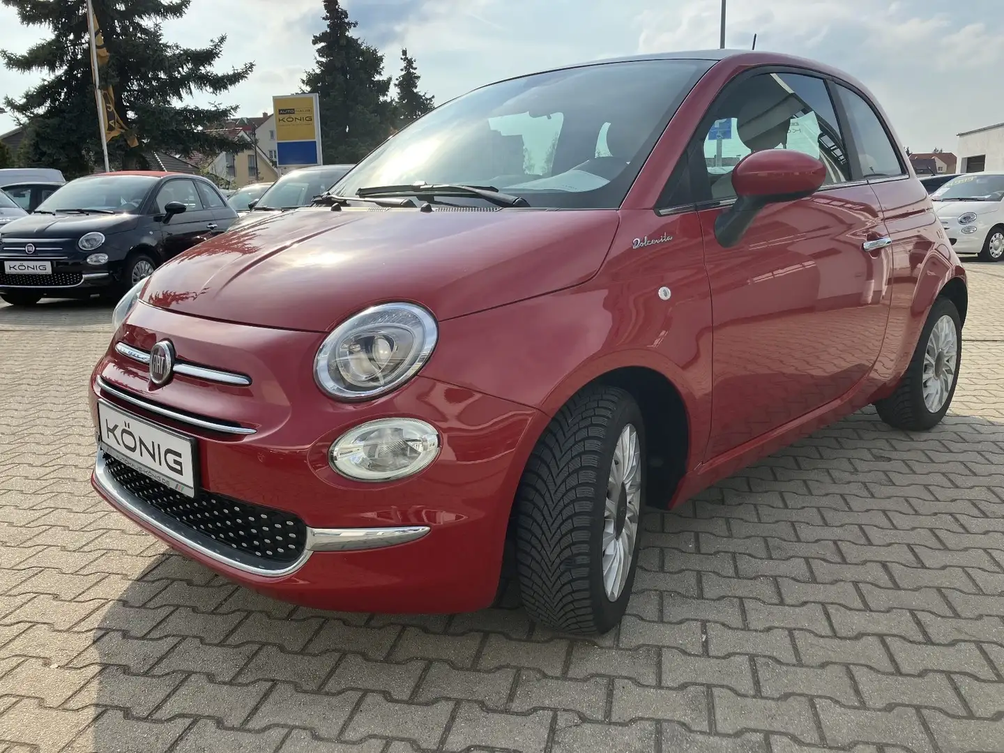 Fiat 500 1.0 GSE DolceVita Klima - Allwetter Rot - 1