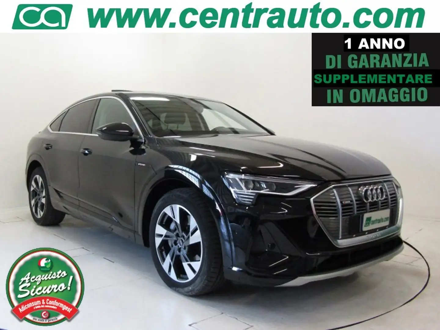 Audi e-tron SPB 50 quattro S line Aut. 71KWh * TETTO APRI.* Black - 1