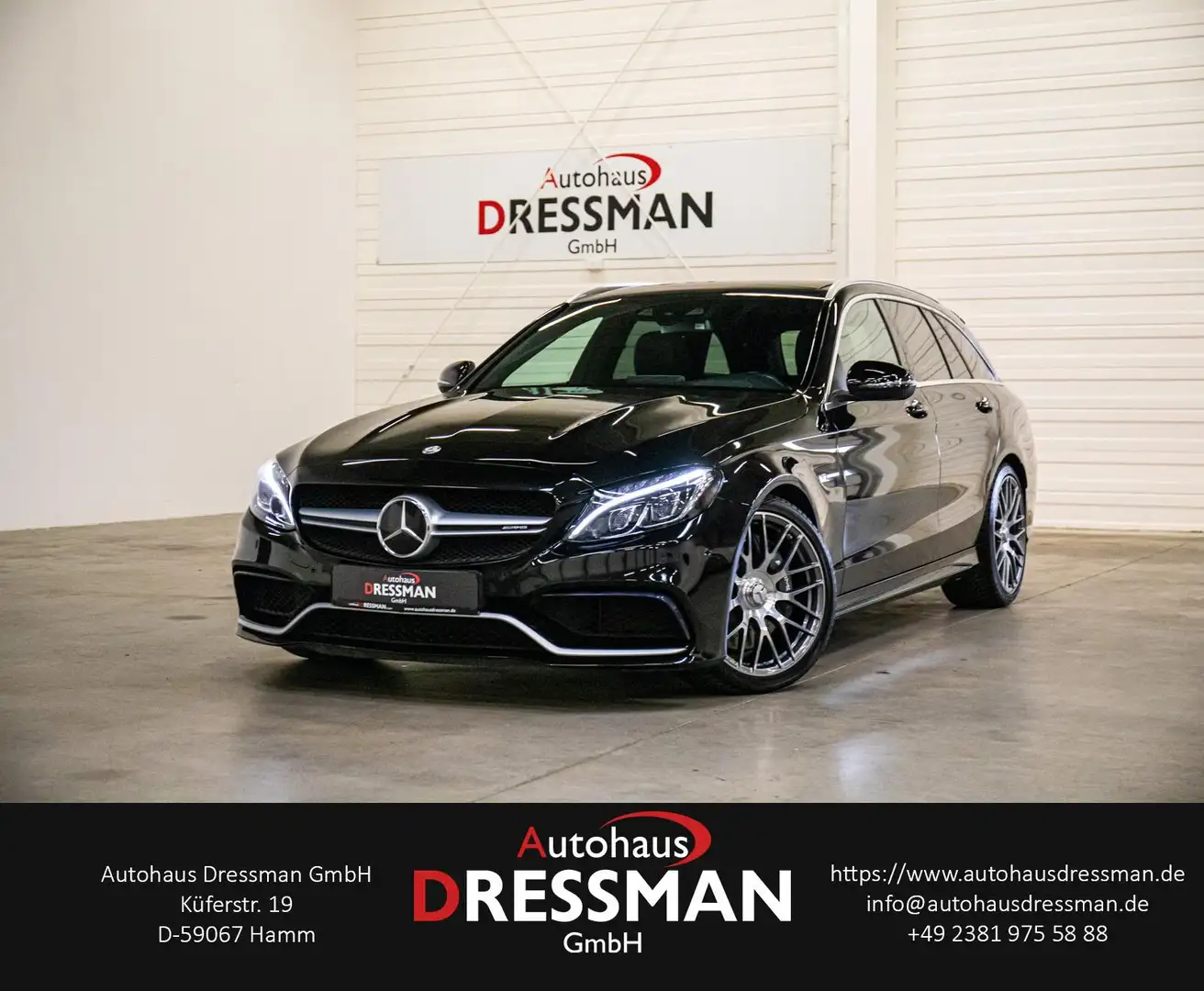 Mercedes-Benz C 63 AMG C 63 T AMG PANO BURMESTER HuD STANDHZ. PERF.-AGA Noir - 1