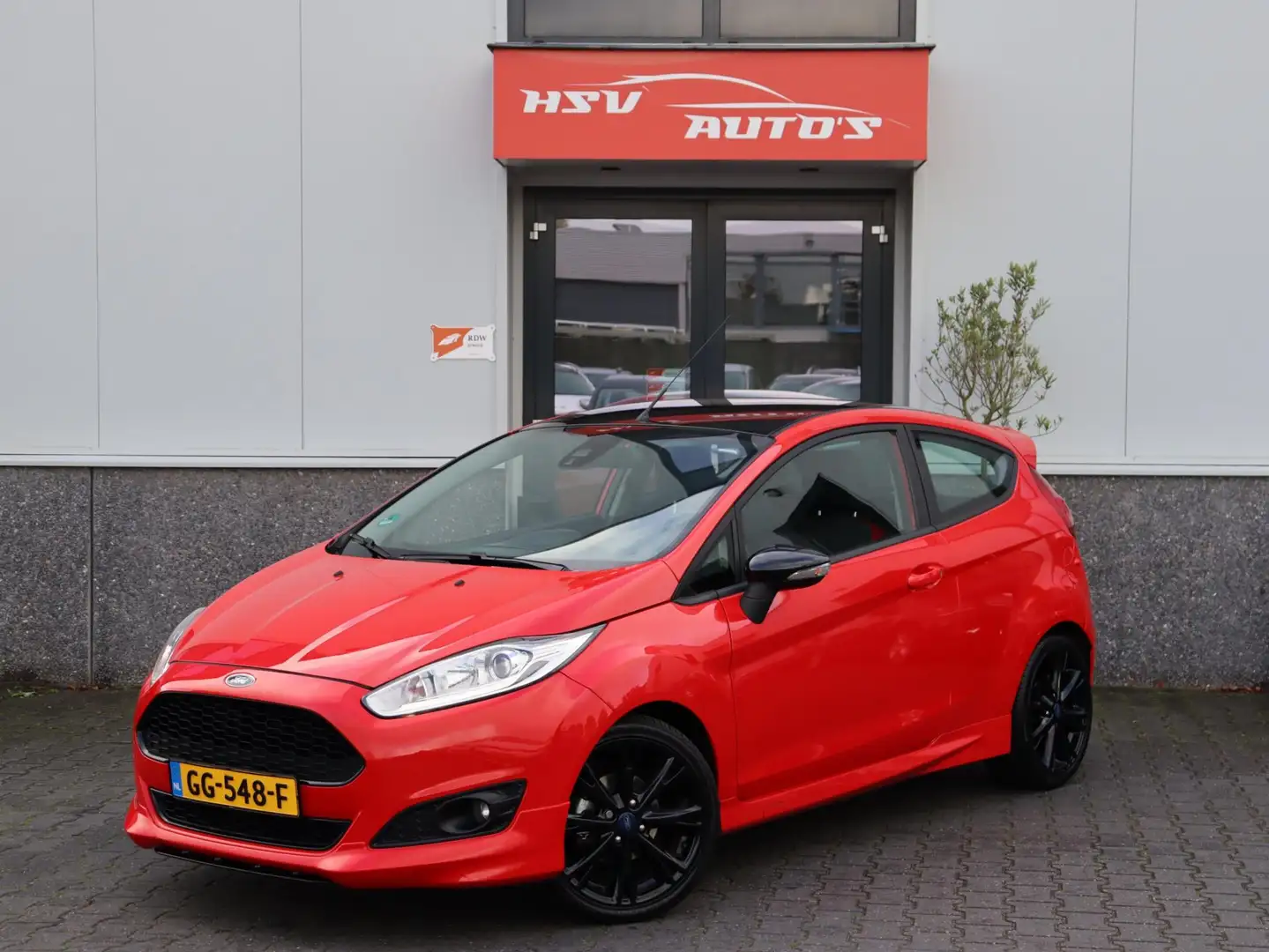 Ford Fiesta 1.0 EcoBoost Red Edition navi LM airco org NL Rouge - 1