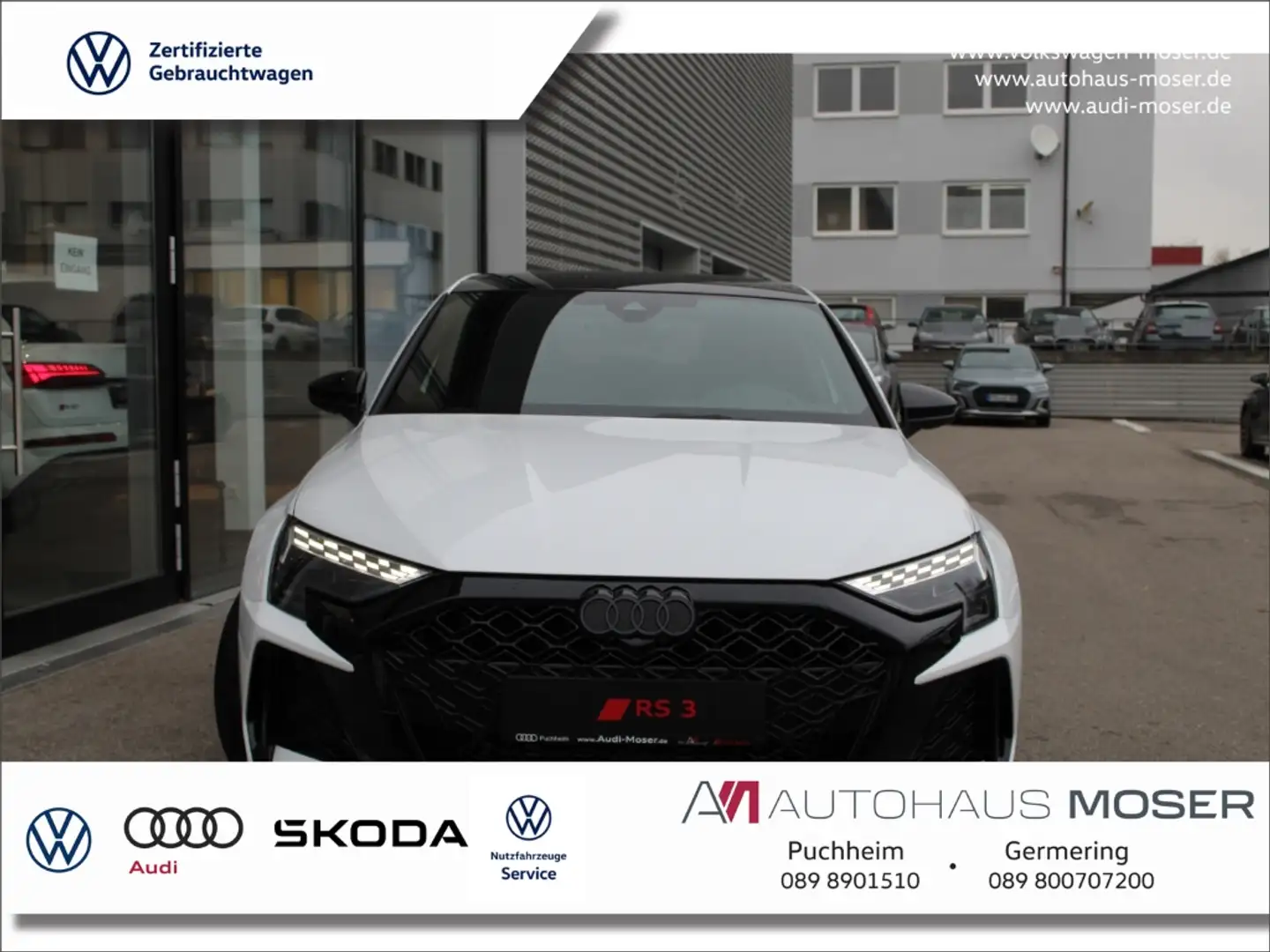 Audi RS3 Sportback qu.S-tr. HUD*Pano*Sonos*MTRX*ACC!!! Blanco - 1