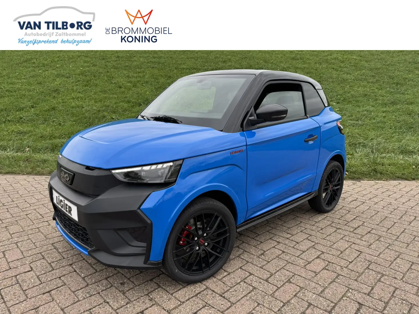 Ligier JS 50 Brommobiel C Sport Ultimate Airco | Stoelverwarmin Blauw - 1