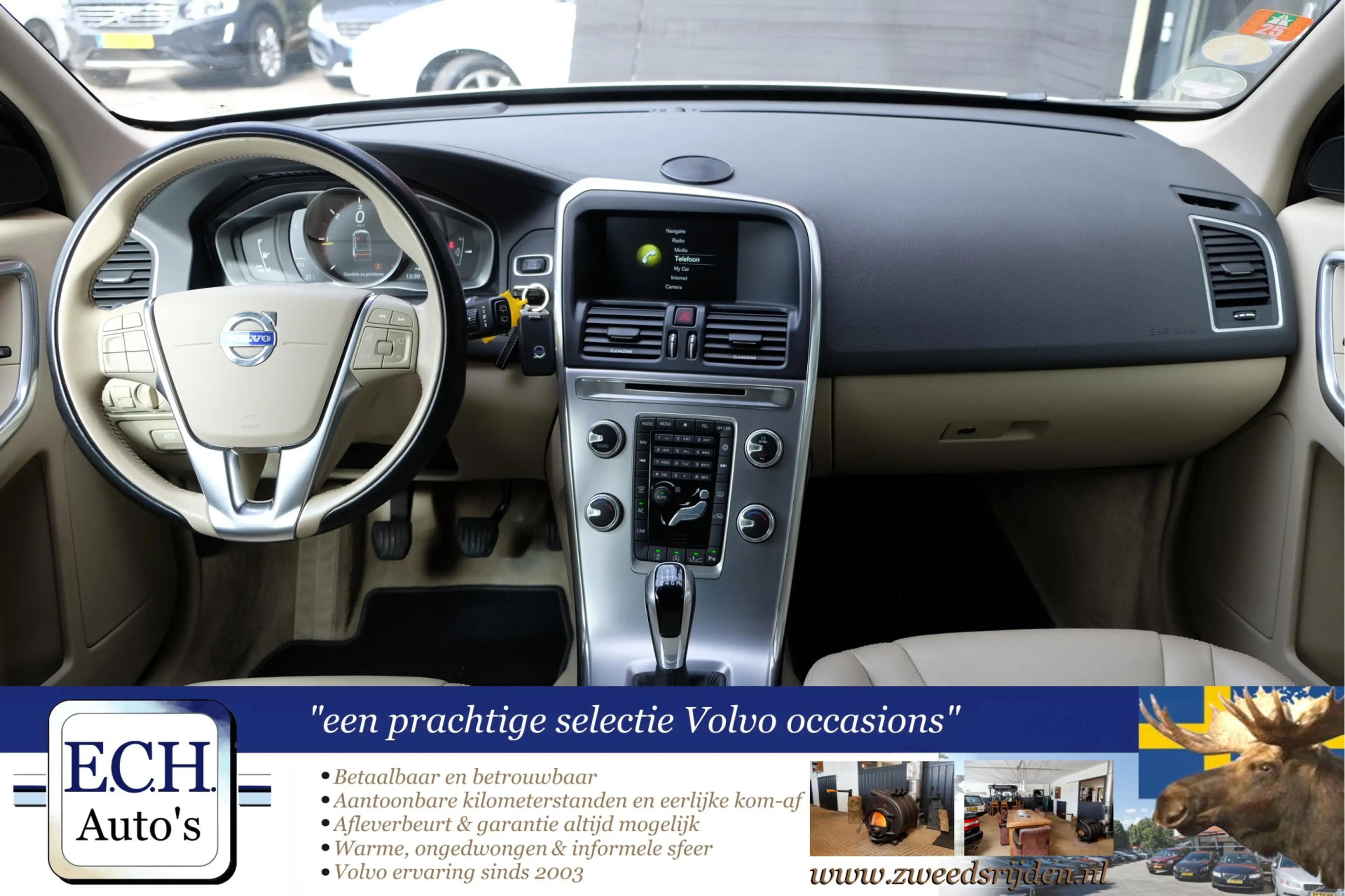 Volvo XC60 2.0 D3 Polar+, Adaptieve CC, Trekhaak, Leer, Navi, — photo 14