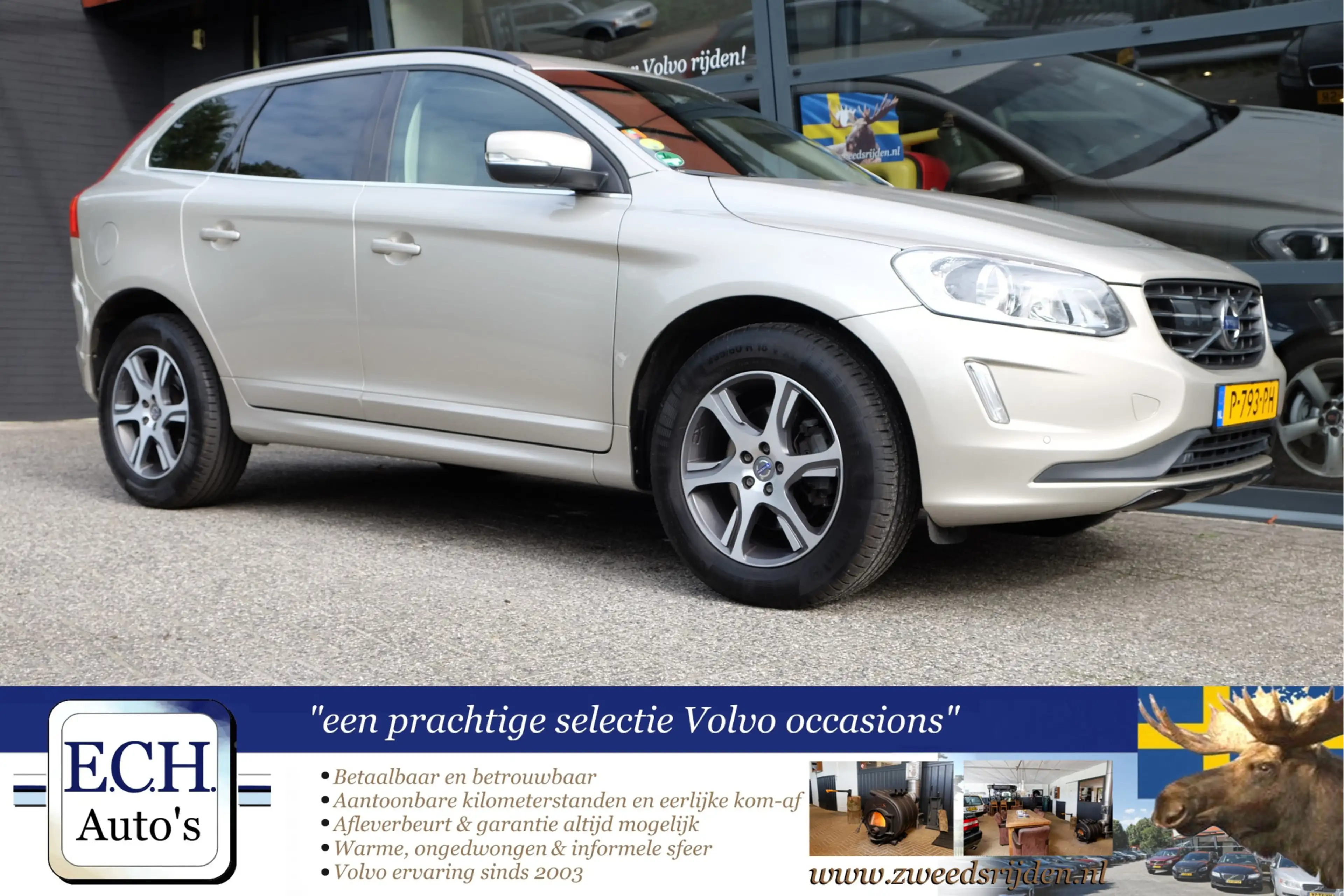 Volvo XC60 2.0 D3 Polar+, Adaptieve CC, Trekhaak, Leer, Navi,