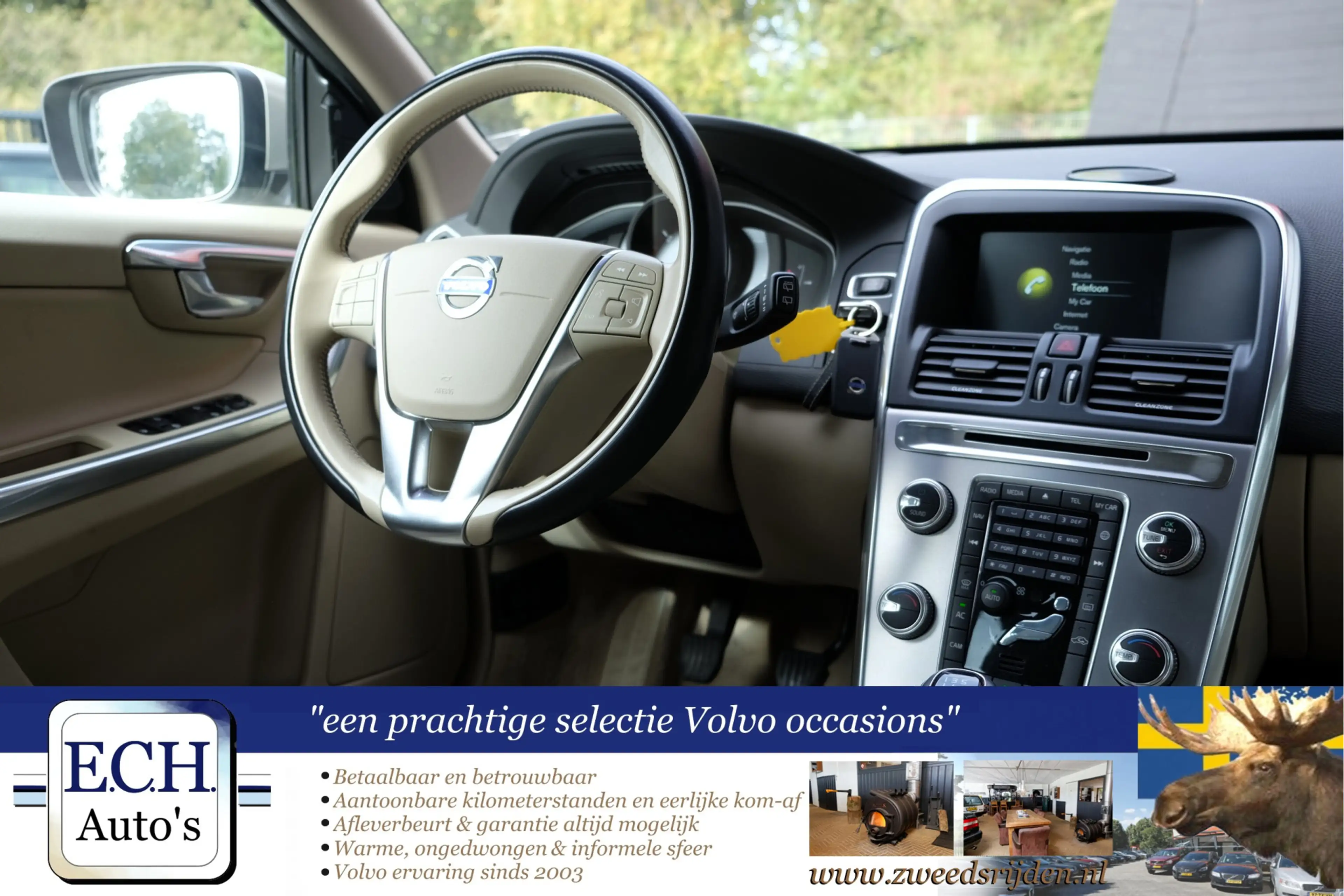 Volvo XC60 2.0 D3 Polar+, Adaptieve CC, Trekhaak, Leer, Navi, — photo 7