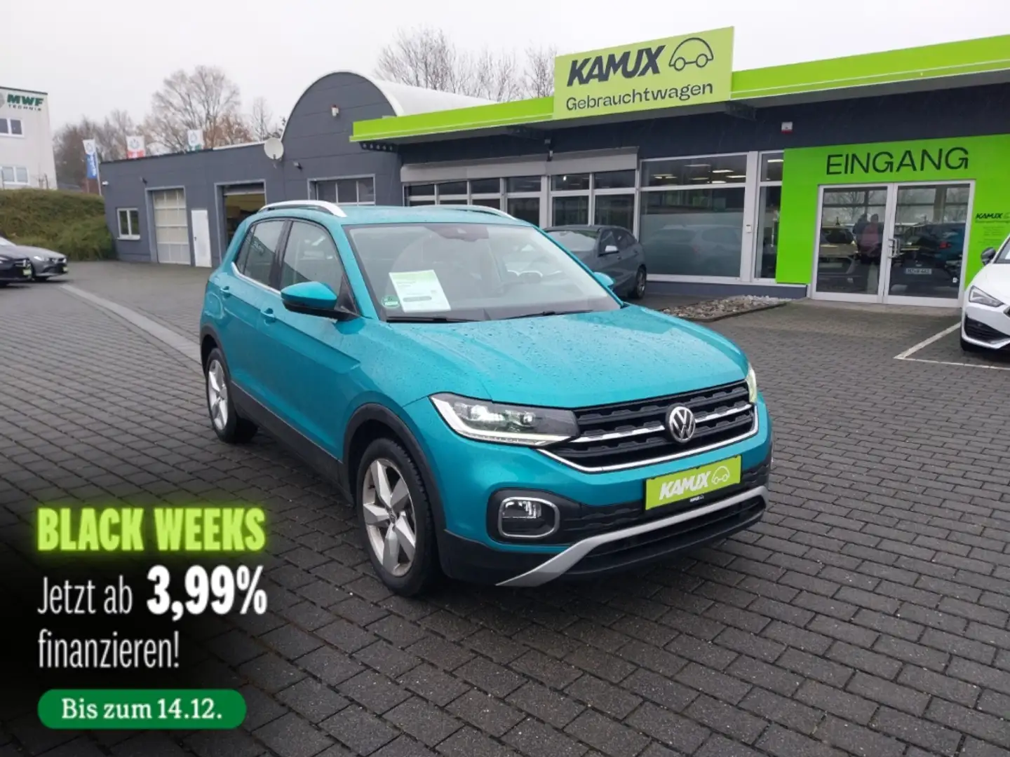 Volkswagen T-Cross 1.0TSI DSG Style+LED+NAVI+KAMERA+TEMPO Vert - 1