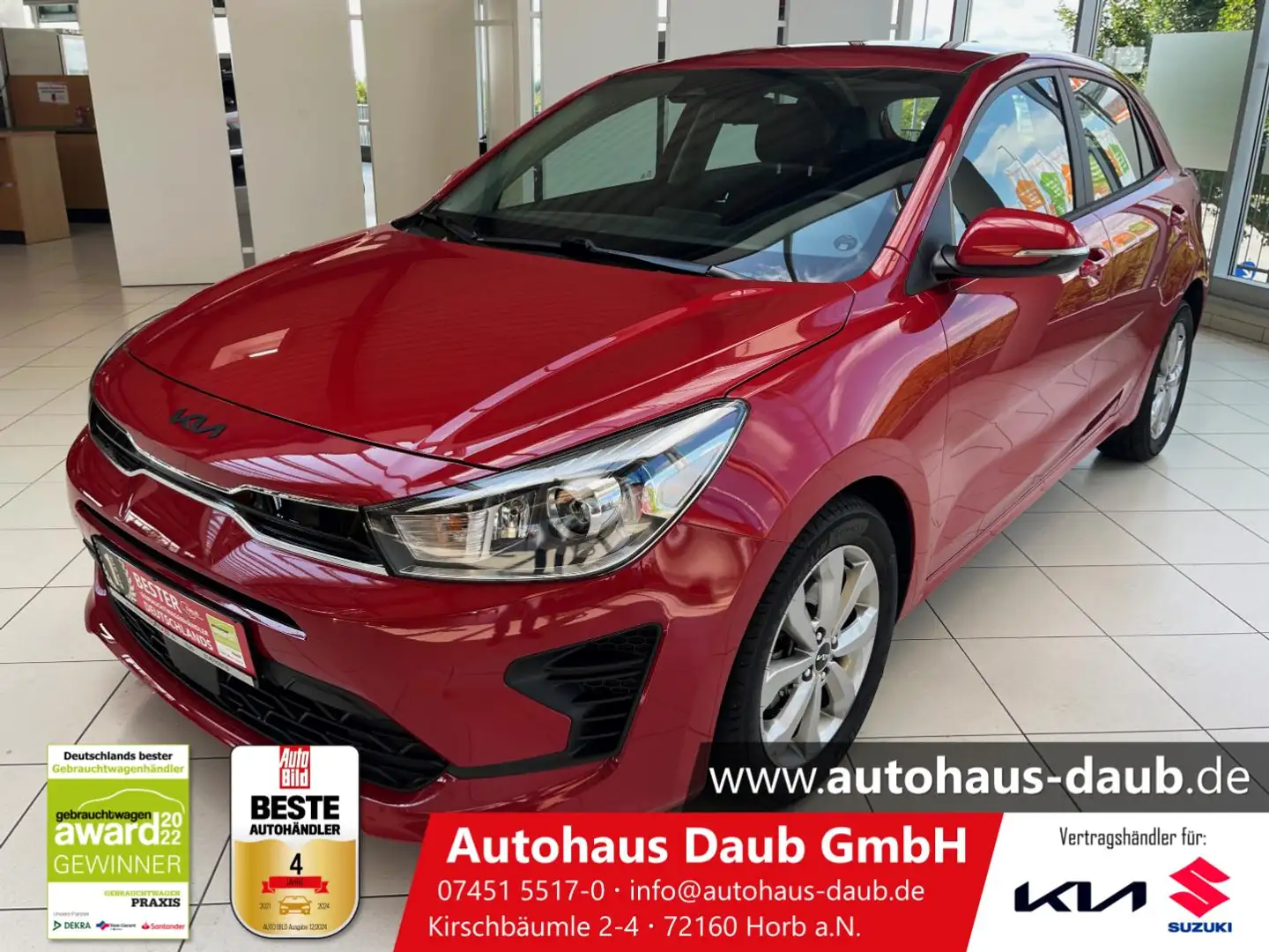 Kia Rio 1.0 T-GDI Vision +Automatik+Navi+SHZ+Klima++ Rouge - 1
