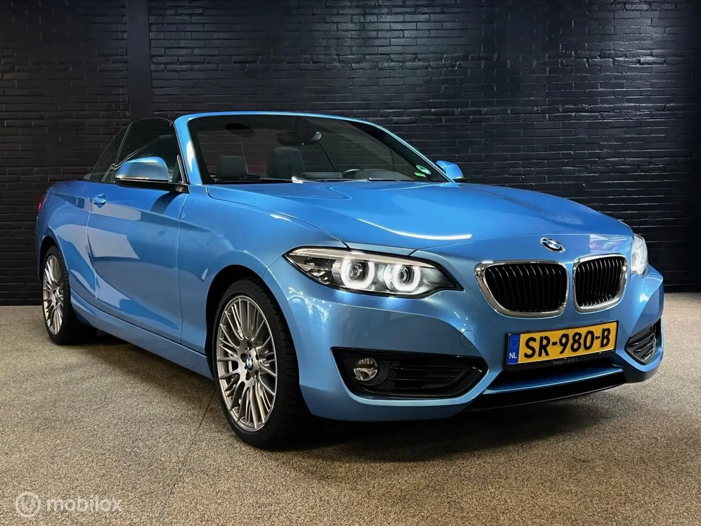 BMW 218 2-serie Cabrio 218i Executive Blauw - 2