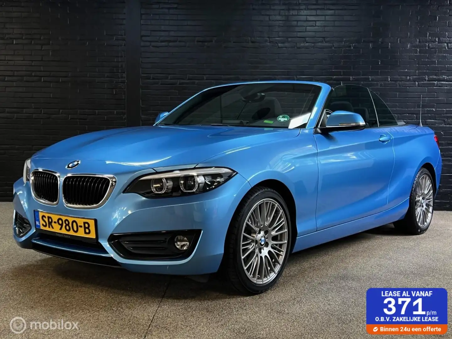 BMW 218 2-serie Cabrio 218i Executive Blauw - 1