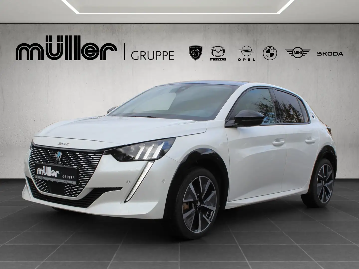 Peugeot 208 Elektro 136 GT Pack Weiß - 1