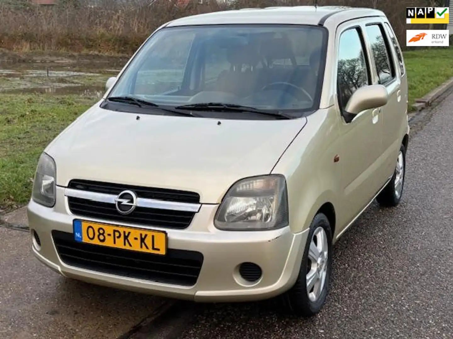 Opel Agila 1.2-16V Maxx Airco Electric pakket Audio/CD LMV 14 Geel - 1