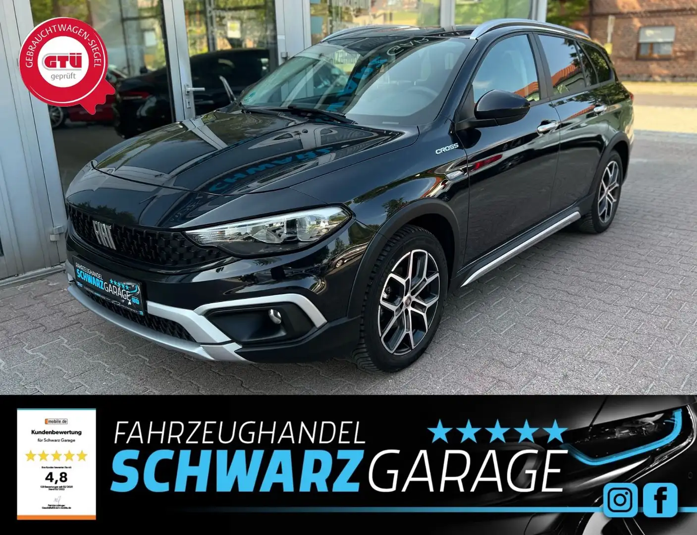 Fiat Tipo Business*ACC*AHK*SHZ*DAB+*SPURHALTE*KAMERA* Schwarz - 1