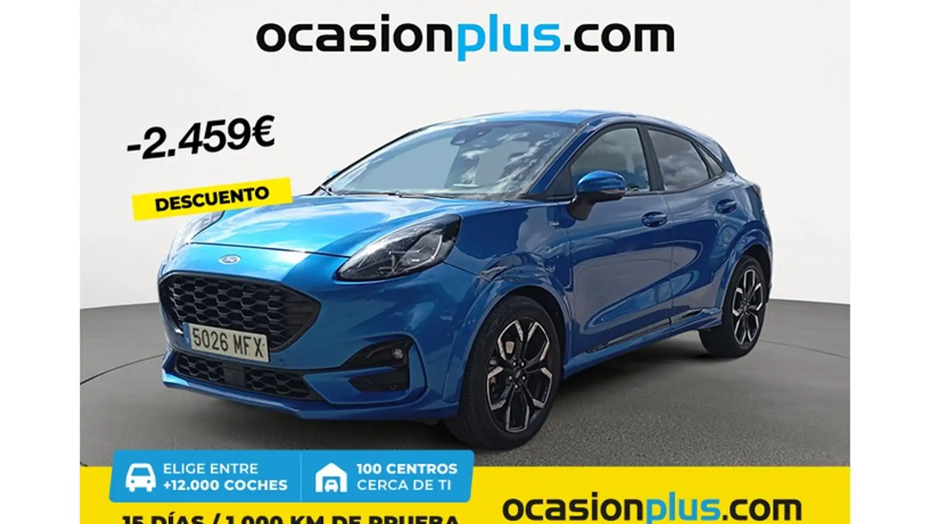 Ford Puma 1.0 EcoBoost MHEV ST-Line X 155 Blauw - 1