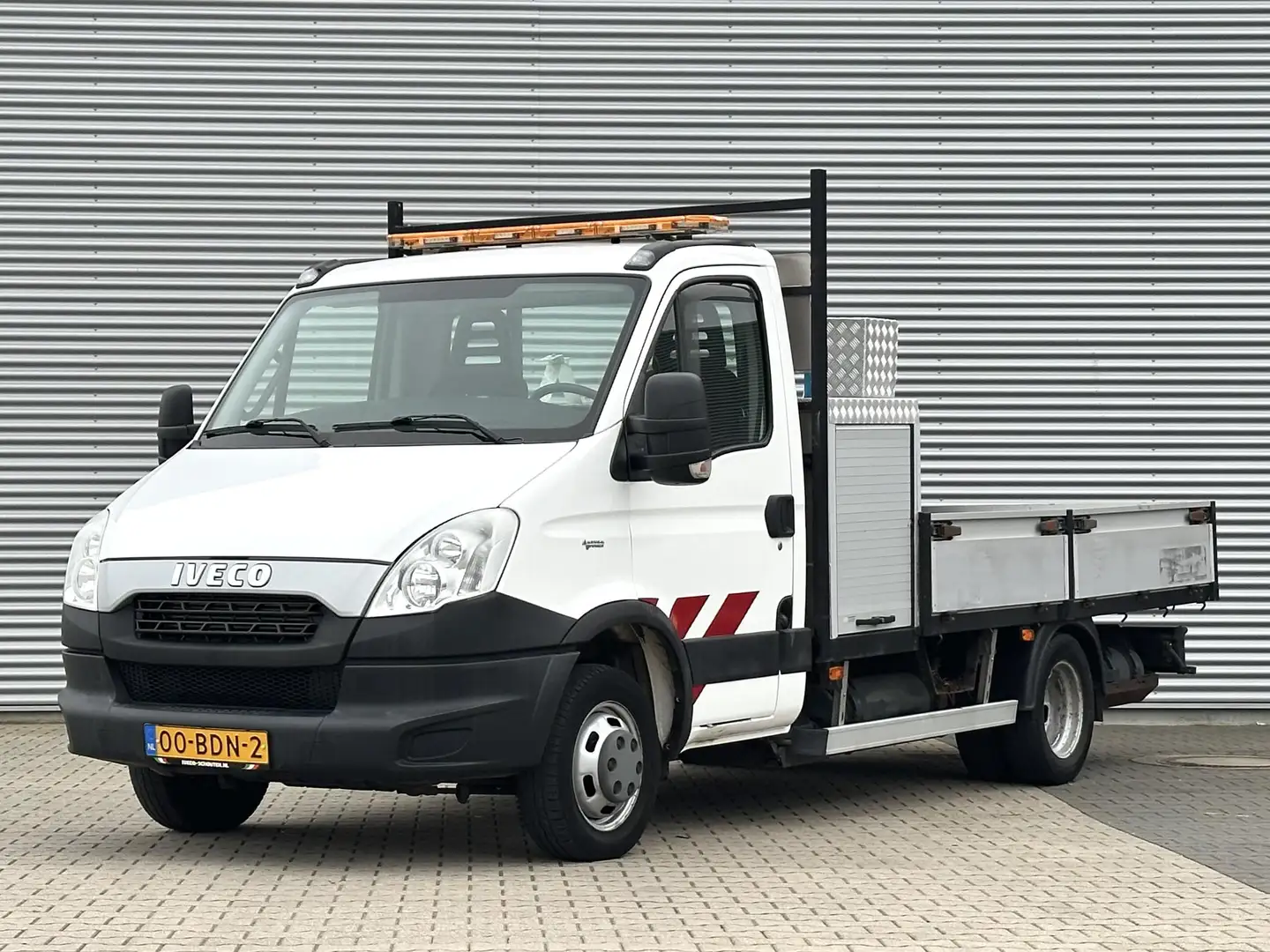 Iveco Daily 50C14N 3.0 375 CNG Openlaadbak met kraan HIAB Tops Blanc - 2