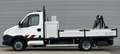 Iveco Daily 50C14N 3.0 375 CNG Openlaadbak met kraan HIAB Tops Blanc - thumbnail 12