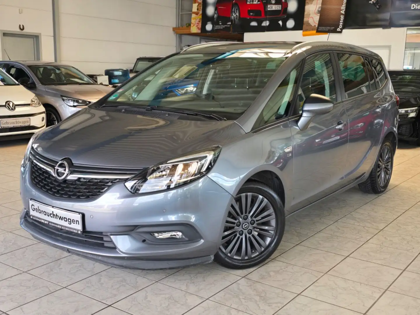 Opel Zafira Tourer 120 Jahre AHK SHZ ALU RFK 7-Sitzer Grijs - 1